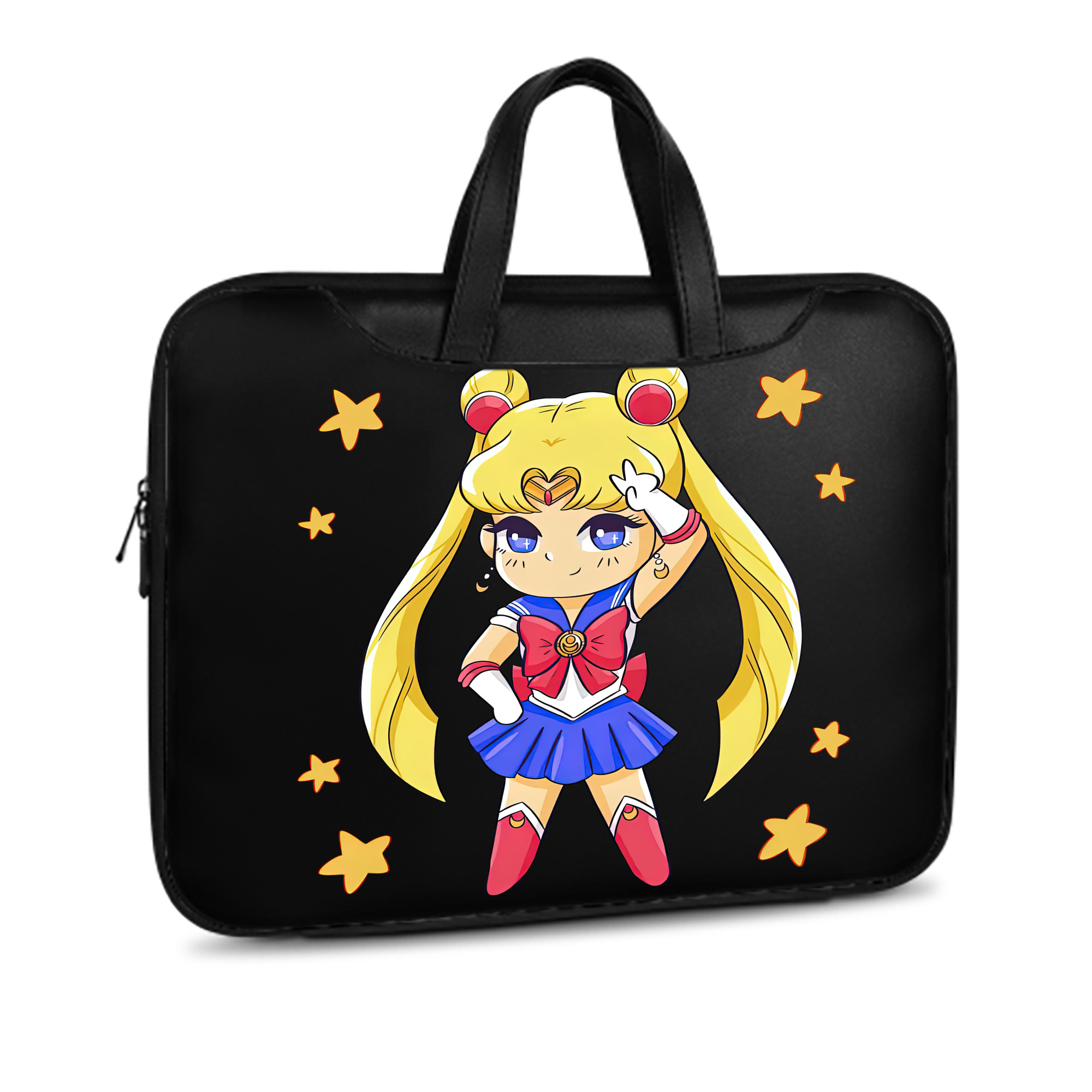 （画像用） 美少女戦士セーラームーン 月野 うさぎ つきの うさぎ Sailor Moon Tsukino Usagi レザーラップトップバッグ　ノートパソコンケース