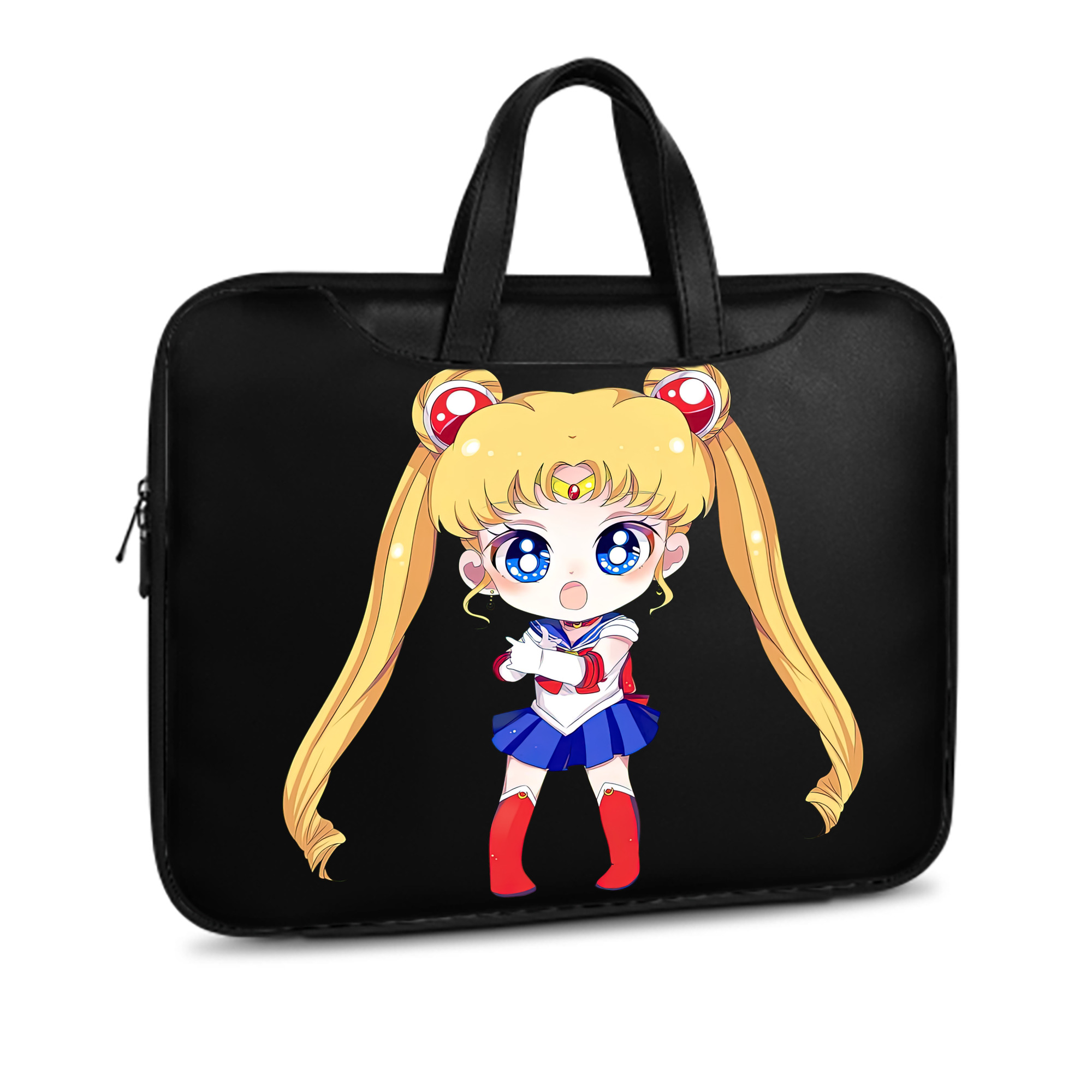 （画像用） 美少女戦士セーラームーン 月野 うさぎ つきの うさぎ Sailor Moon Tsukino Usagi レザーラップトップバッグ　ノートパソコンケース