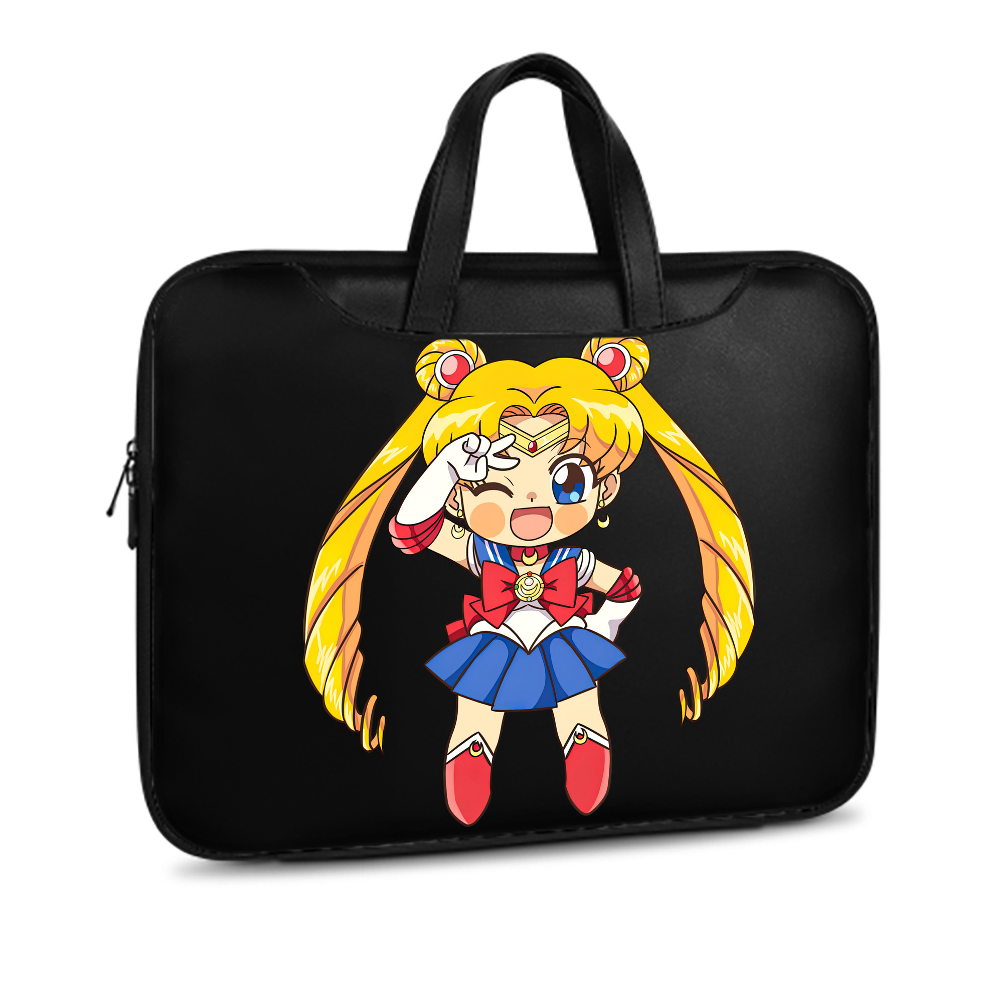 （画像用） 美少女戦士セーラームーン 月野 うさぎ つきの うさぎ Sailor Moon Tsukino Usagi レザーラップトップバッグ　ノートパソコンケース