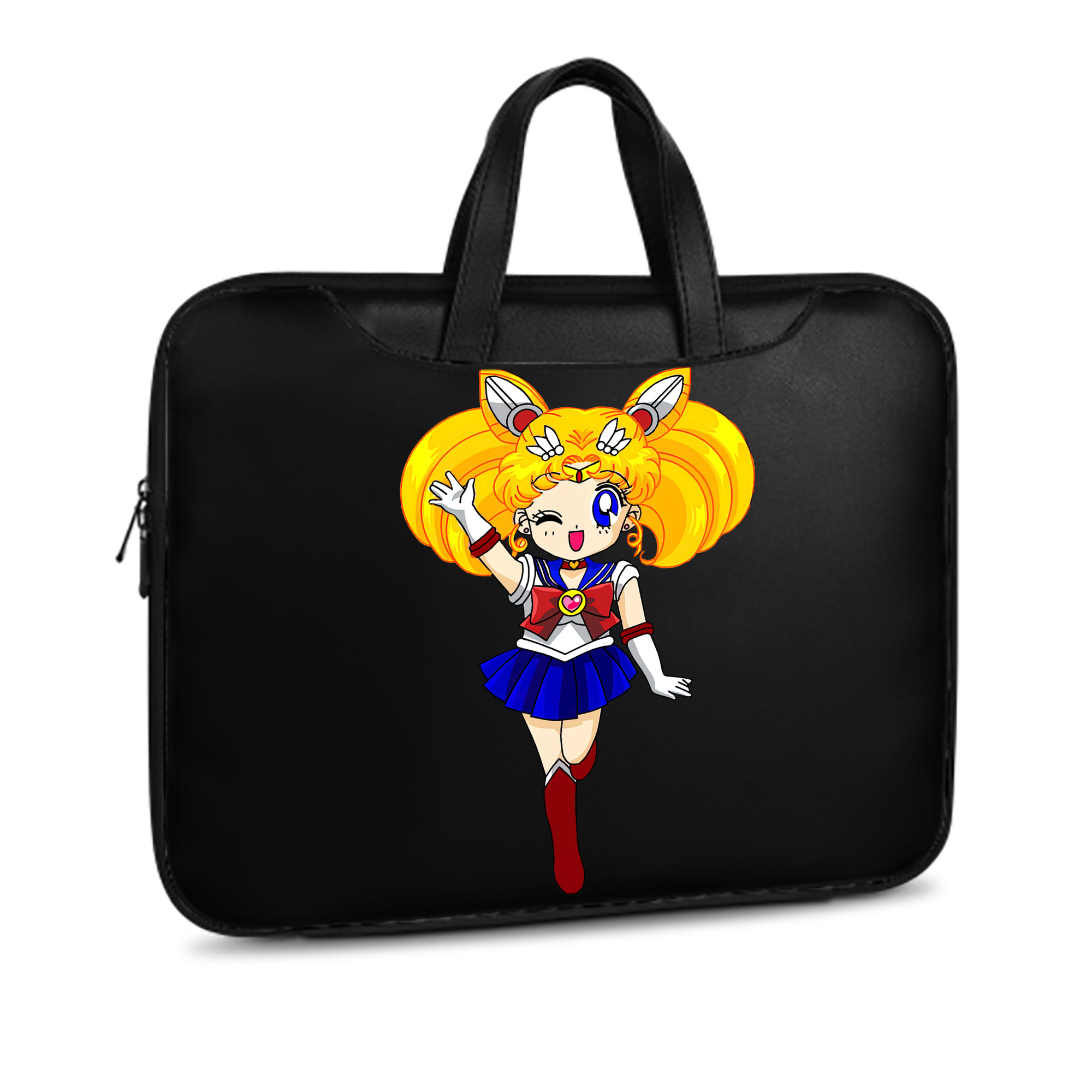 （画像用） 美少女戦士セーラームーン 月野 うさぎ つきの うさぎ Sailor Moon Tsukino Usagi レザーラップトップバッグ　ノートパソコンケース