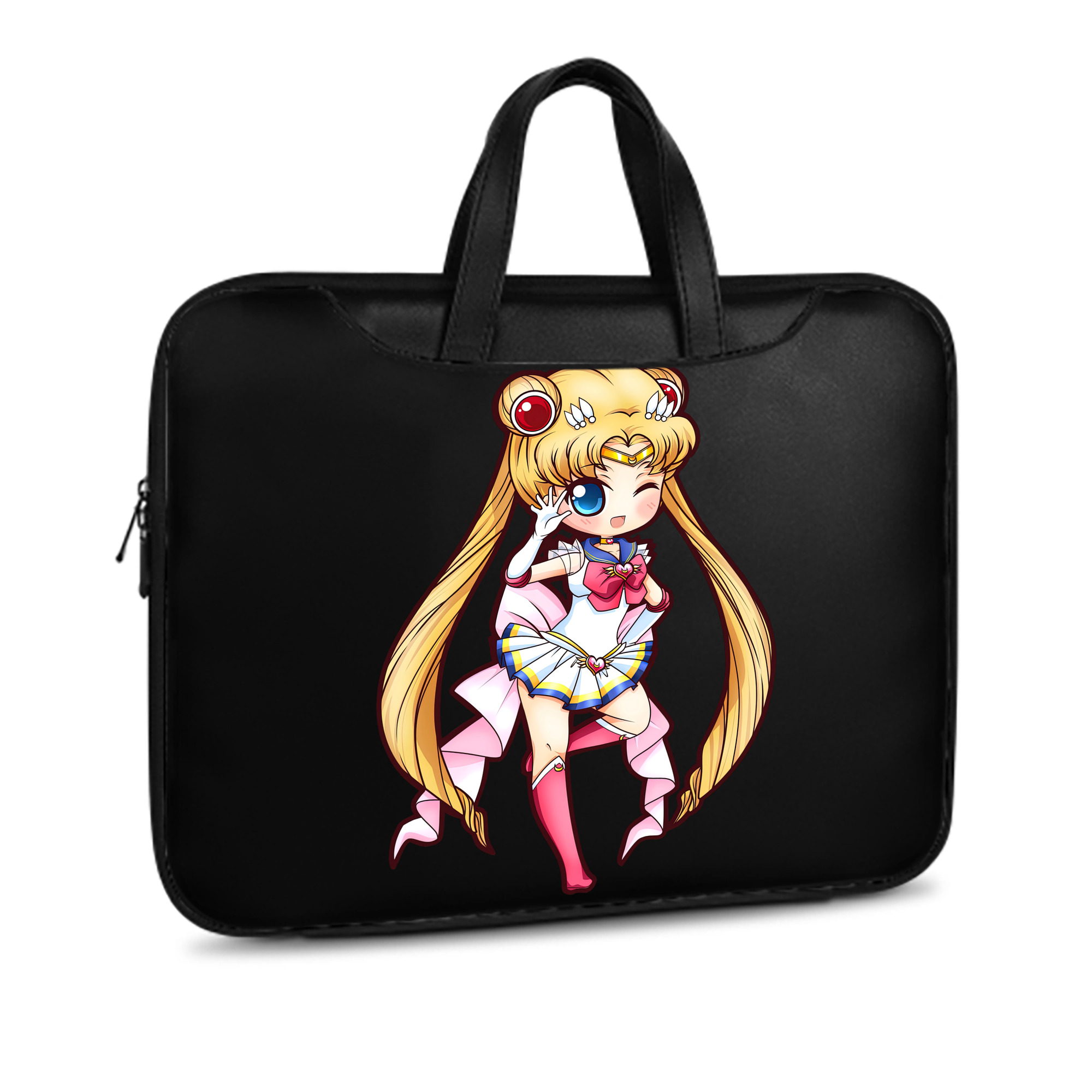 （画像用） 美少女戦士セーラームーン 月野 うさぎ つきの うさぎ Sailor Moon Tsukino Usagi レザーラップトップバッグ　ノートパソコンケース