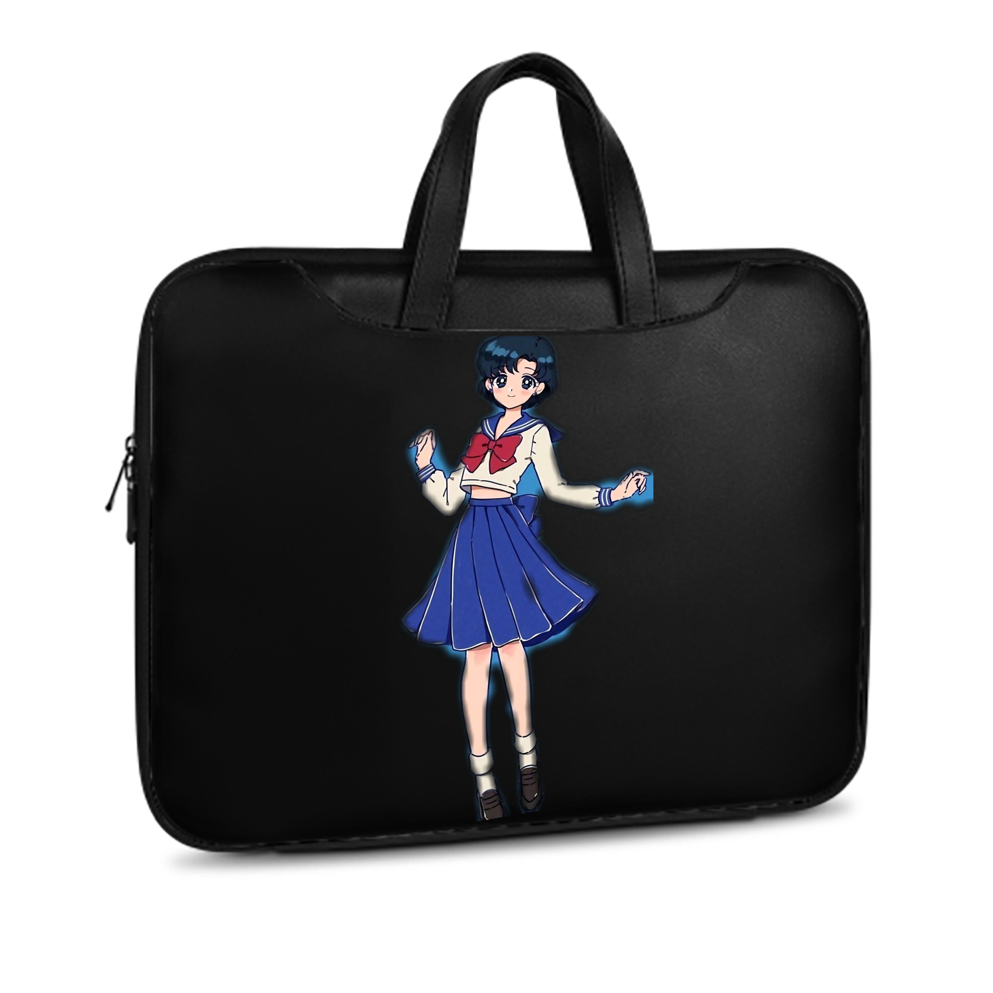 （画像用） 美少女戦士セーラームーン 水野 亜美 みずの あみ Sailor Moon Mizuno Ami レザーラップトップバッグ　ノートパソコンケース