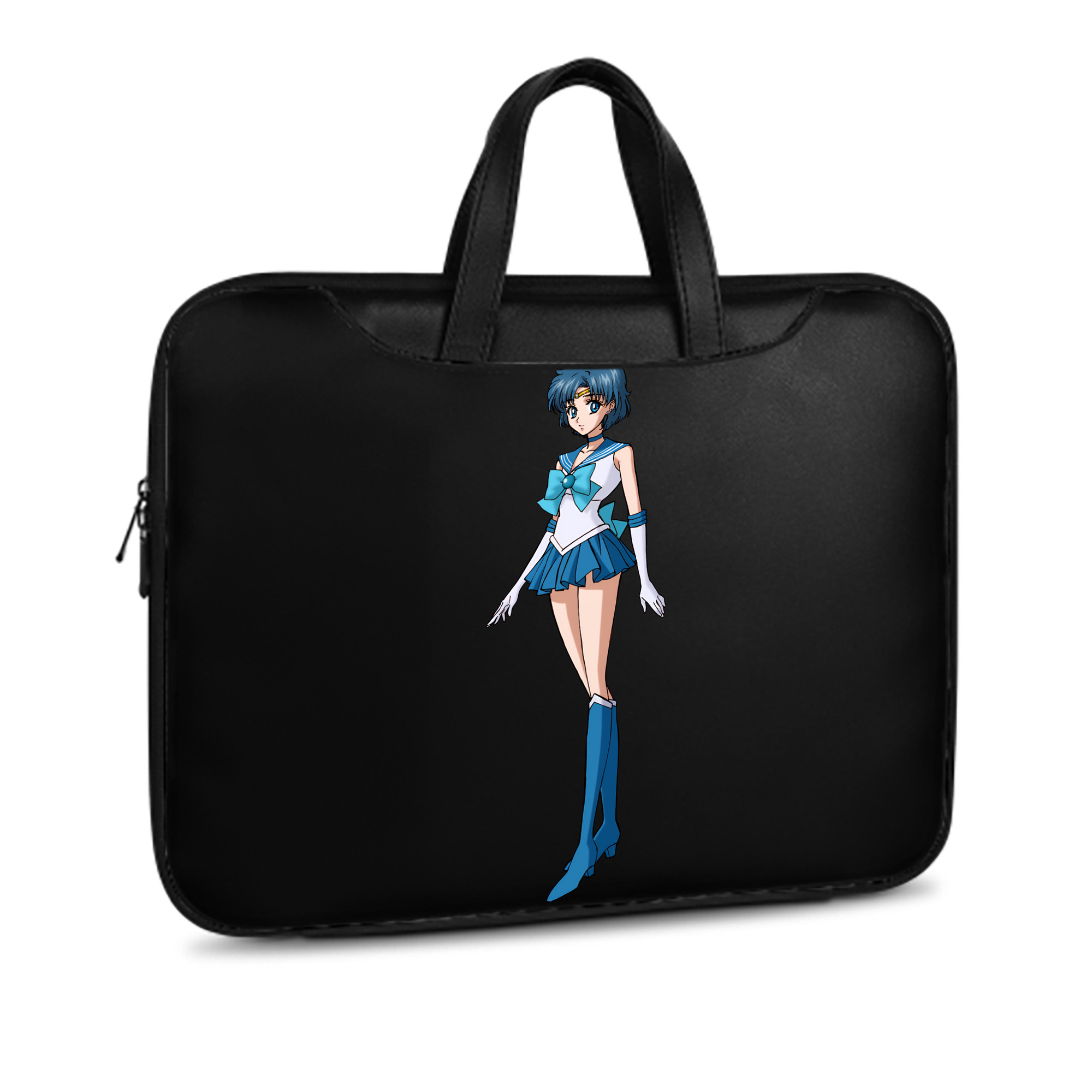 （画像用） 美少女戦士セーラームーン 水野 亜美 みずの あみ Sailor Moon Mizuno Ami レザーラップトップバッグ　ノートパソコンケース