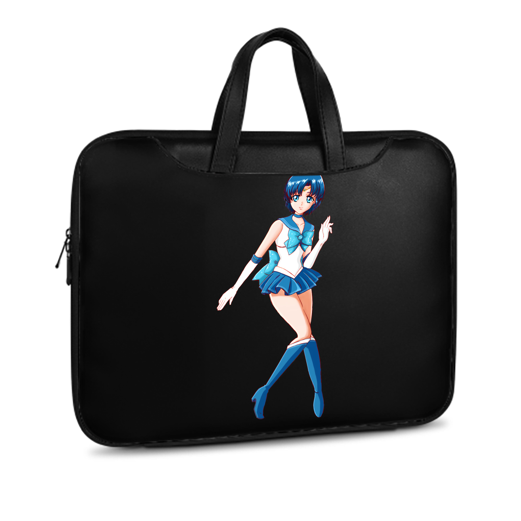 （画像用） 美少女戦士セーラームーン 水野 亜美 みずの あみ Sailor Moon Mizuno Ami レザーラップトップバッグ　ノートパソコンケース