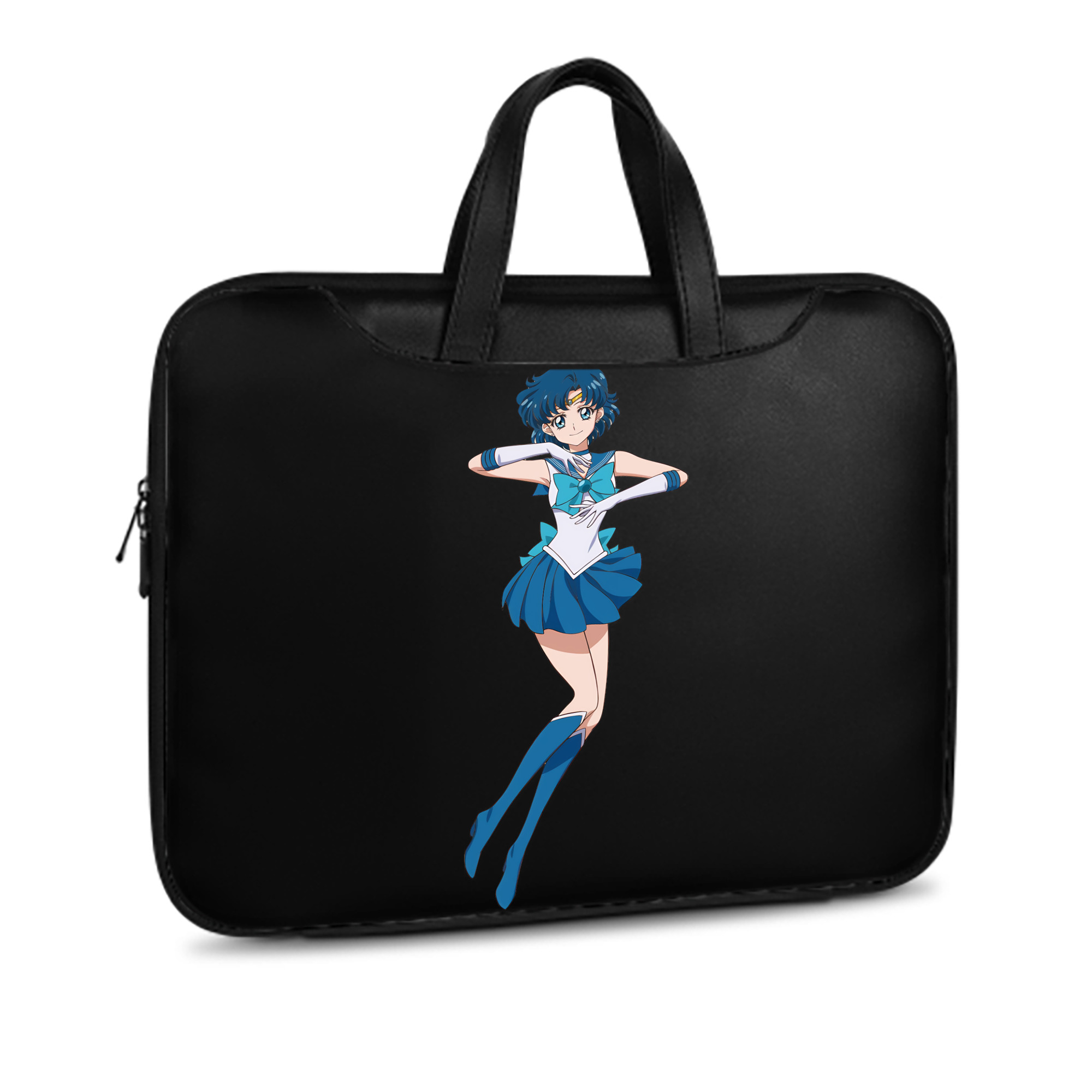 （画像用） 美少女戦士セーラームーン 水野 亜美 みずの あみ Sailor Moon Mizuno Ami レザーラップトップバッグ　ノートパソコンケース