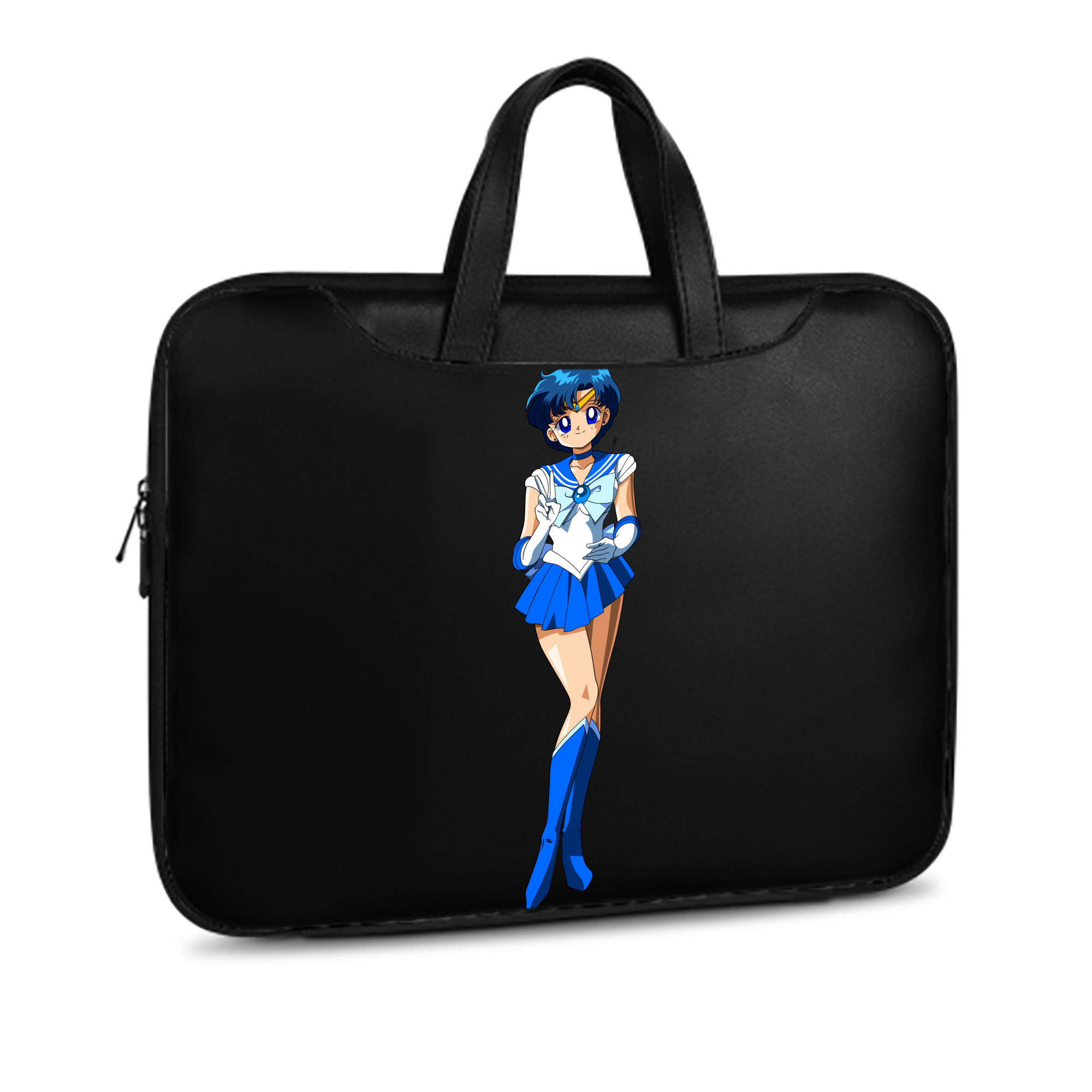 （画像用） 美少女戦士セーラームーン 水野 亜美 みずの あみ Sailor Moon Mizuno Ami レザーラップトップバッグ　ノートパソコンケース