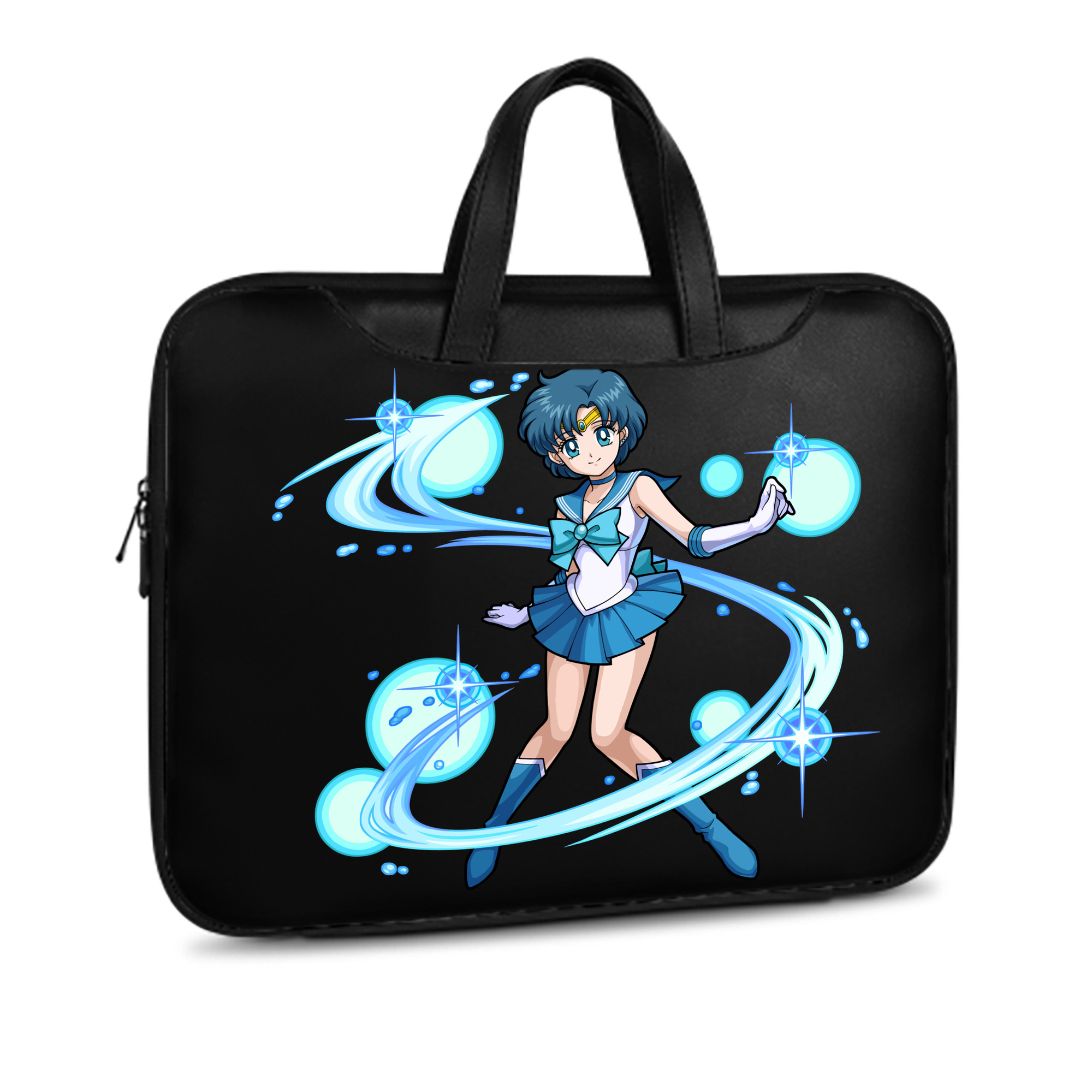 （画像用） 美少女戦士セーラームーン 水野 亜美 みずの あみ Sailor Moon Mizuno Ami レザーラップトップバッグ　ノートパソコンケース