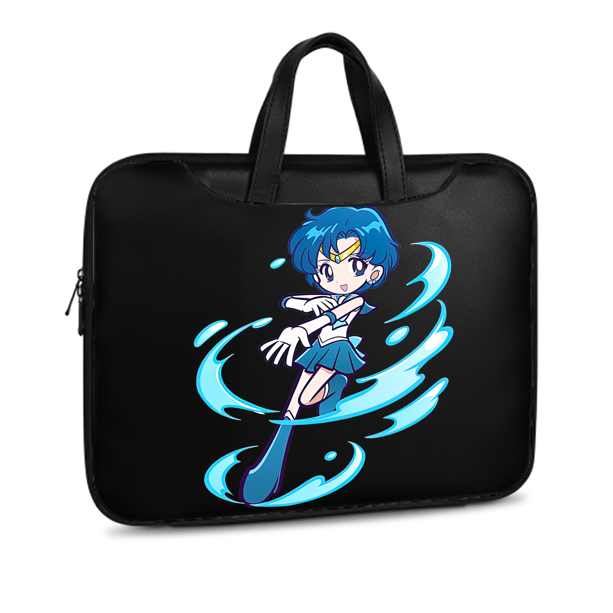 （画像用） 美少女戦士セーラームーン 水野 亜美 みずの あみ Sailor Moon Mizuno Ami レザーラップトップバッグ　ノートパソコンケース