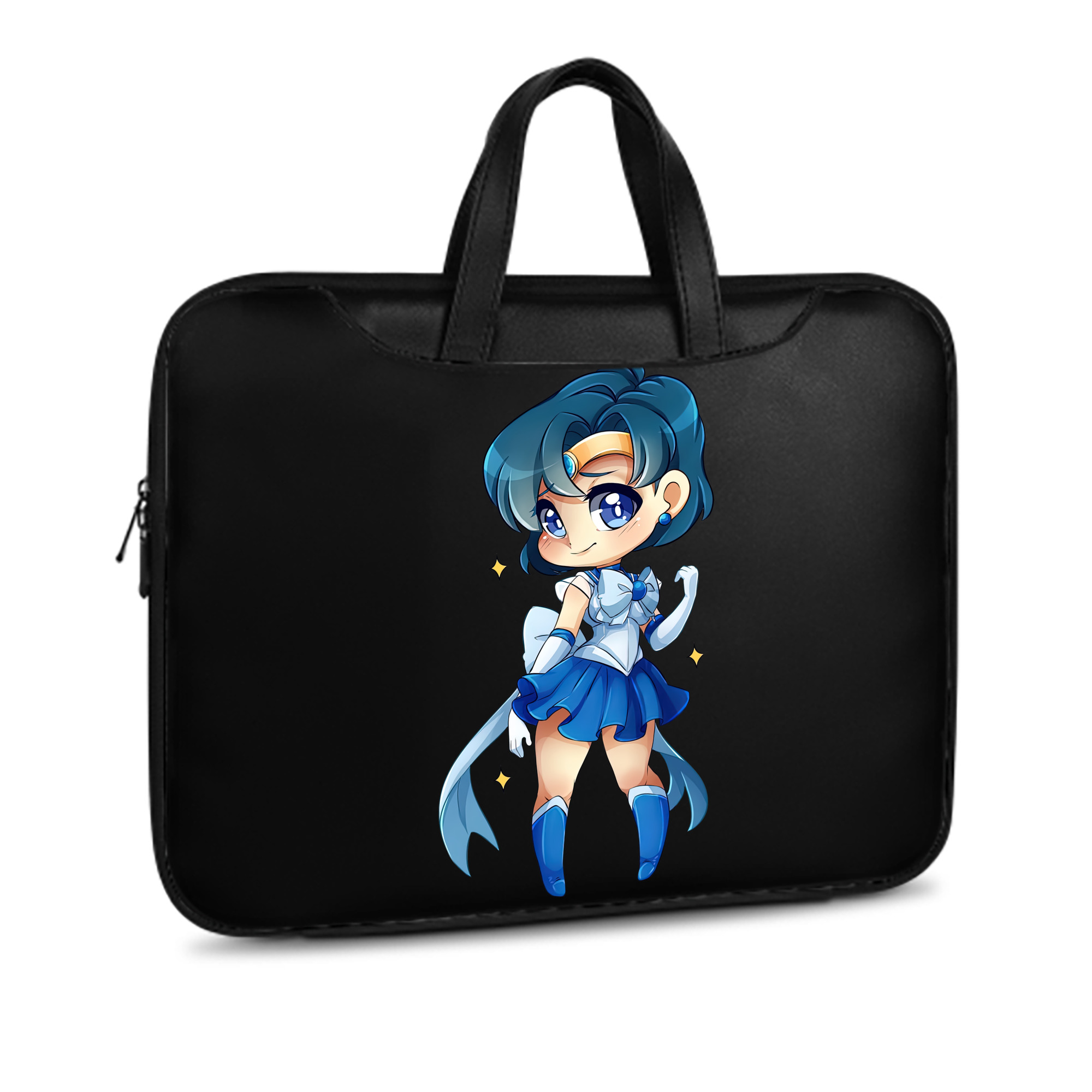 （画像用） 美少女戦士セーラームーン 水野 亜美 みずの あみ Sailor Moon Mizuno Ami レザーラップトップバッグ　ノートパソコンケース
