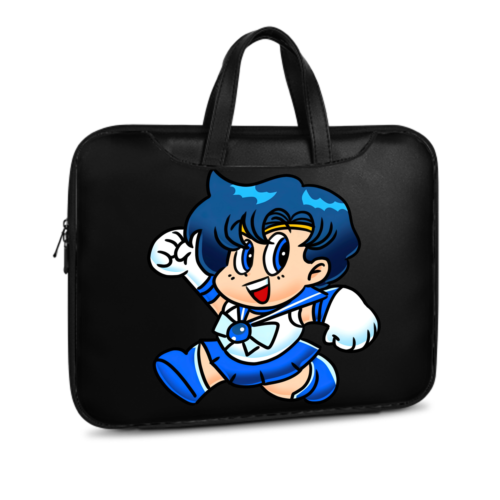 （画像用） 美少女戦士セーラームーン 水野 亜美 みずの あみ Sailor Moon Mizuno Ami レザーラップトップバッグ　ノートパソコンケース