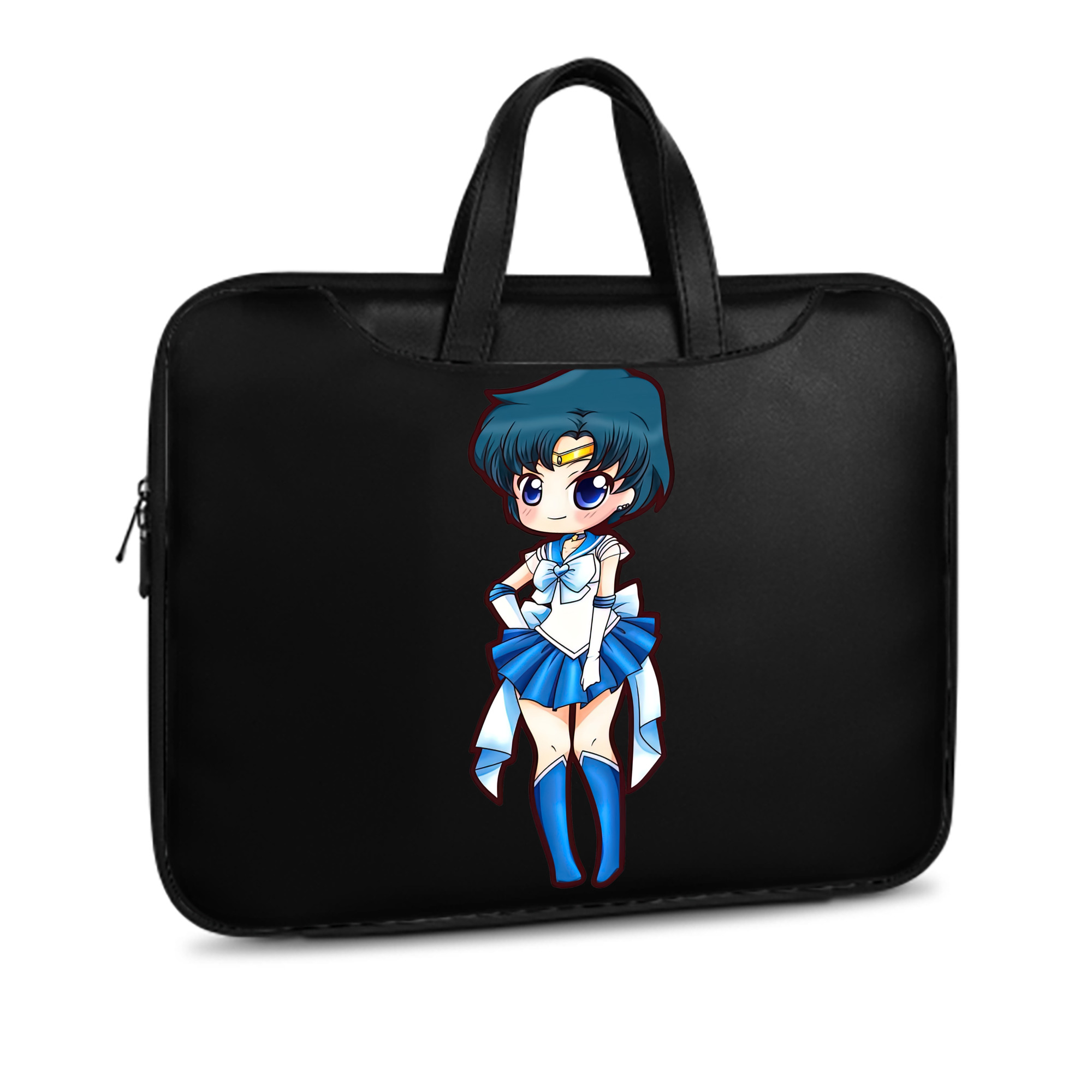 （画像用） 美少女戦士セーラームーン 水野 亜美 みずの あみ Sailor Moon Mizuno Ami レザーラップトップバッグ　ノートパソコンケース