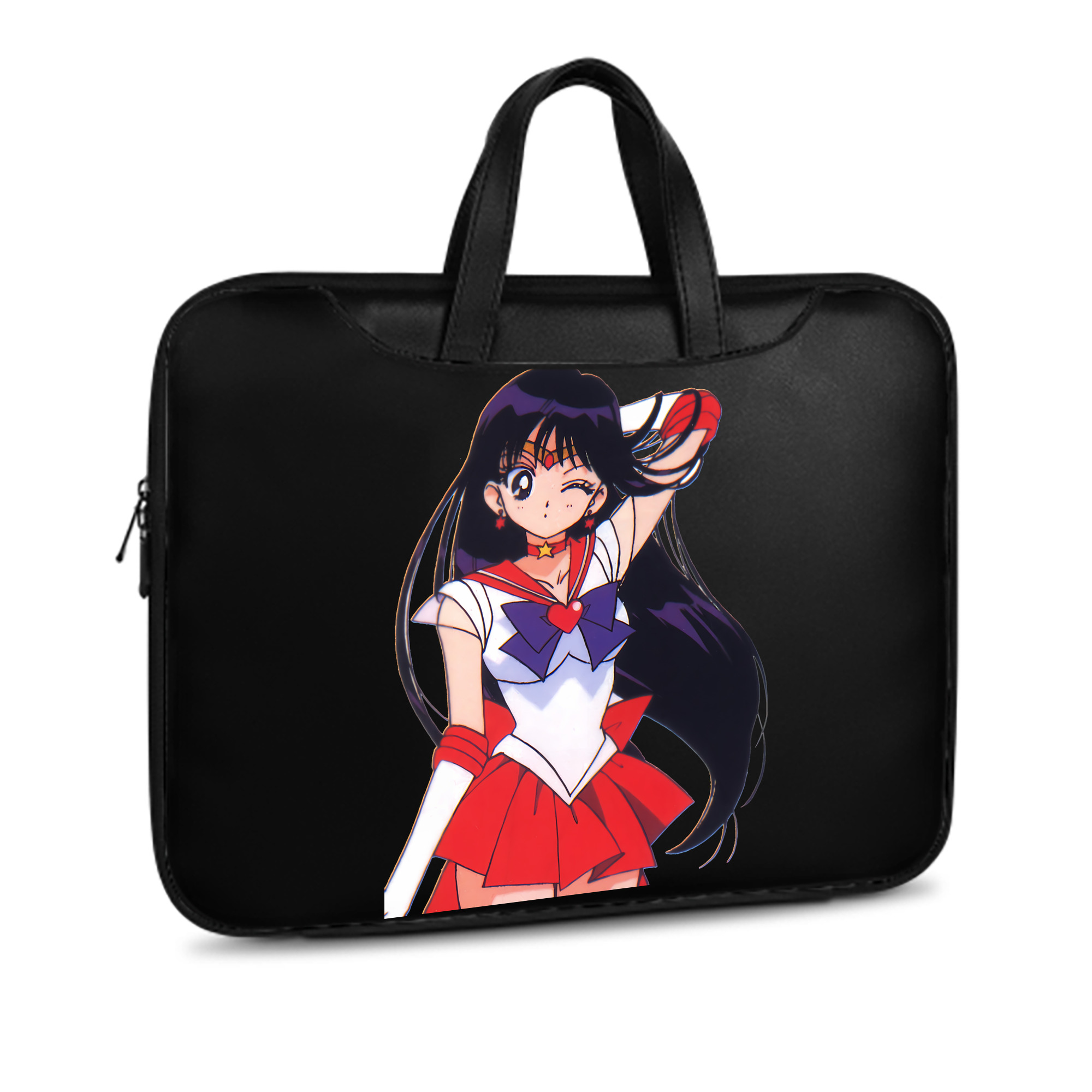 （画像用） 美少女戦士セーラームーン 火野レイ ひの レイ Sailor Moon Hino Rei （セーラーマーズ,Sailor Mars） レザーラップトップバッグ　ノートパソコンケース