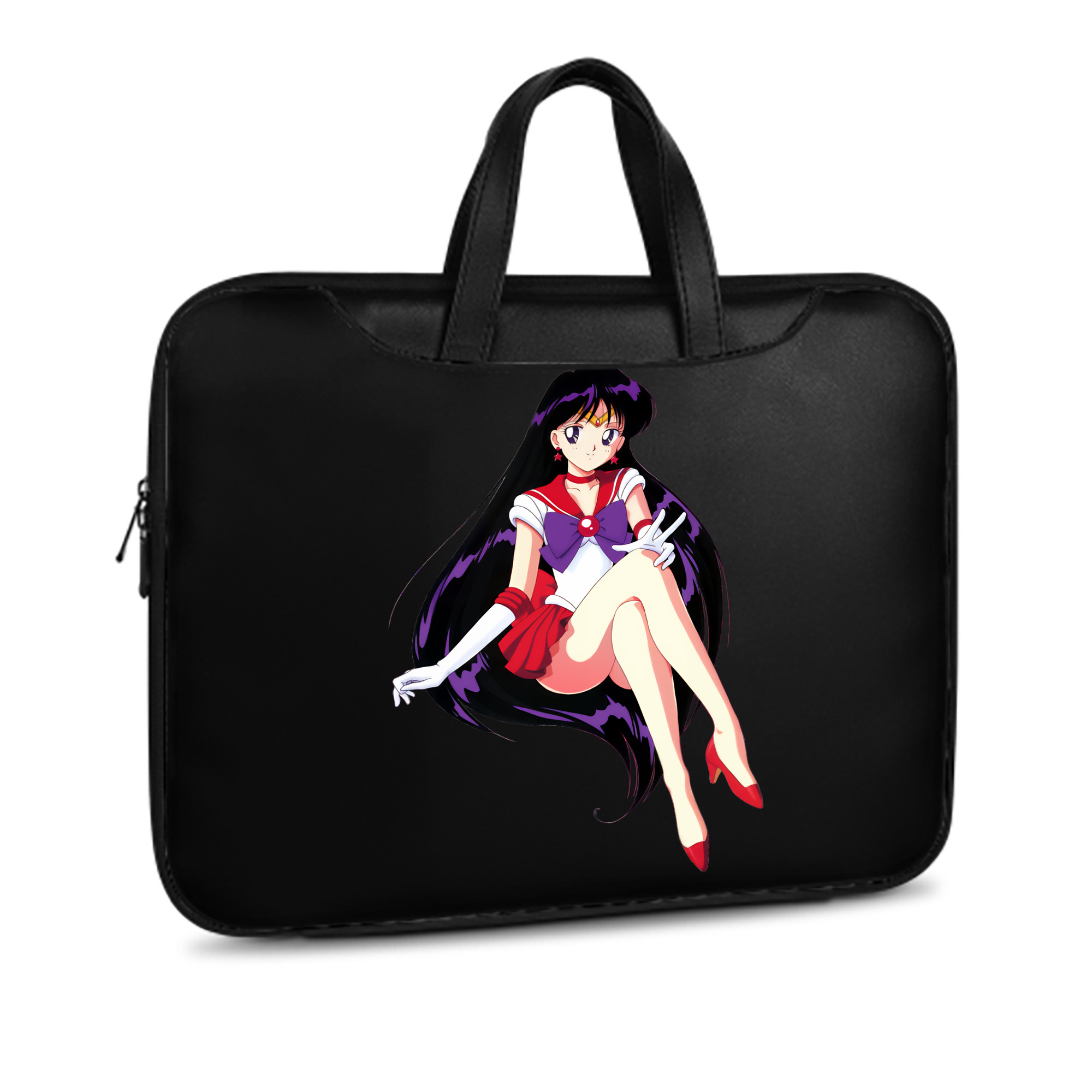 （画像用） 美少女戦士セーラームーン 火野レイ ひの レイ Sailor Moon Hino Rei （セーラーマーズ,Sailor Mars） レザーラップトップバッグ　ノートパソコンケース