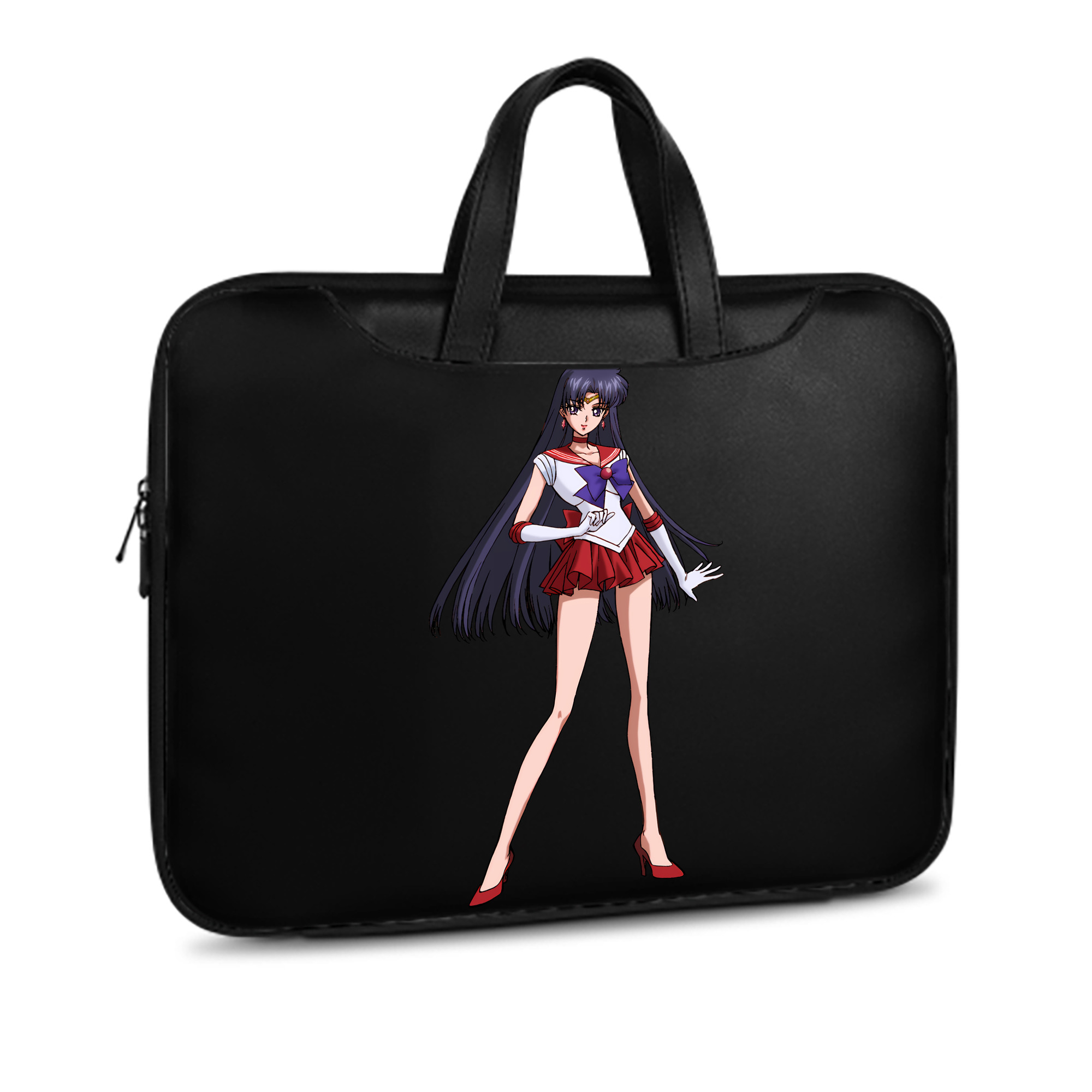 （画像用） 美少女戦士セーラームーン 火野レイ ひの レイ Sailor Moon Hino Rei （セーラーマーズ,Sailor Mars） レザーラップトップバッグ　ノートパソコンケース