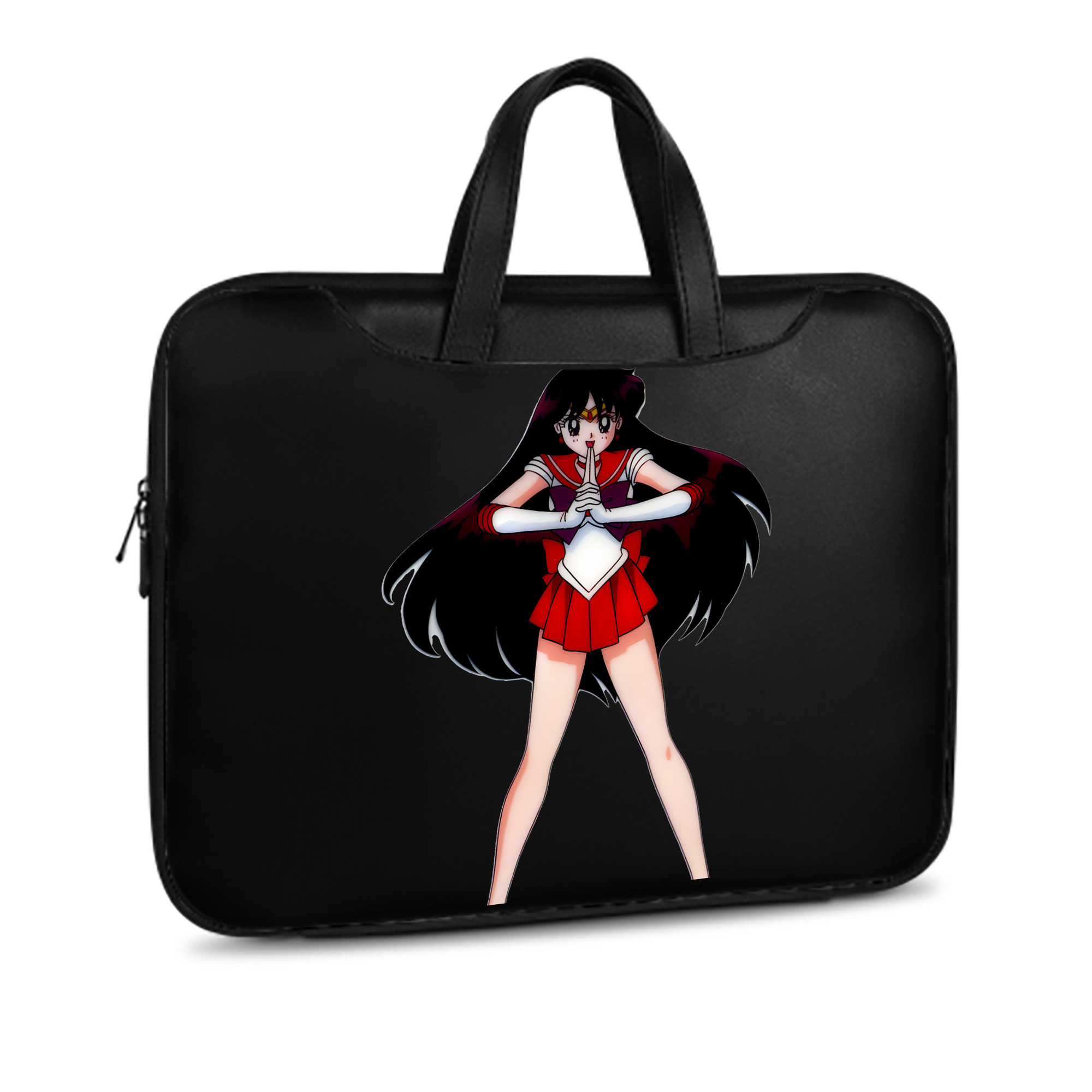 （画像用） 美少女戦士セーラームーン 火野レイ ひの レイ Sailor Moon Hino Rei （セーラーマーズ,Sailor Mars） レザーラップトップバッグ　ノートパソコンケース