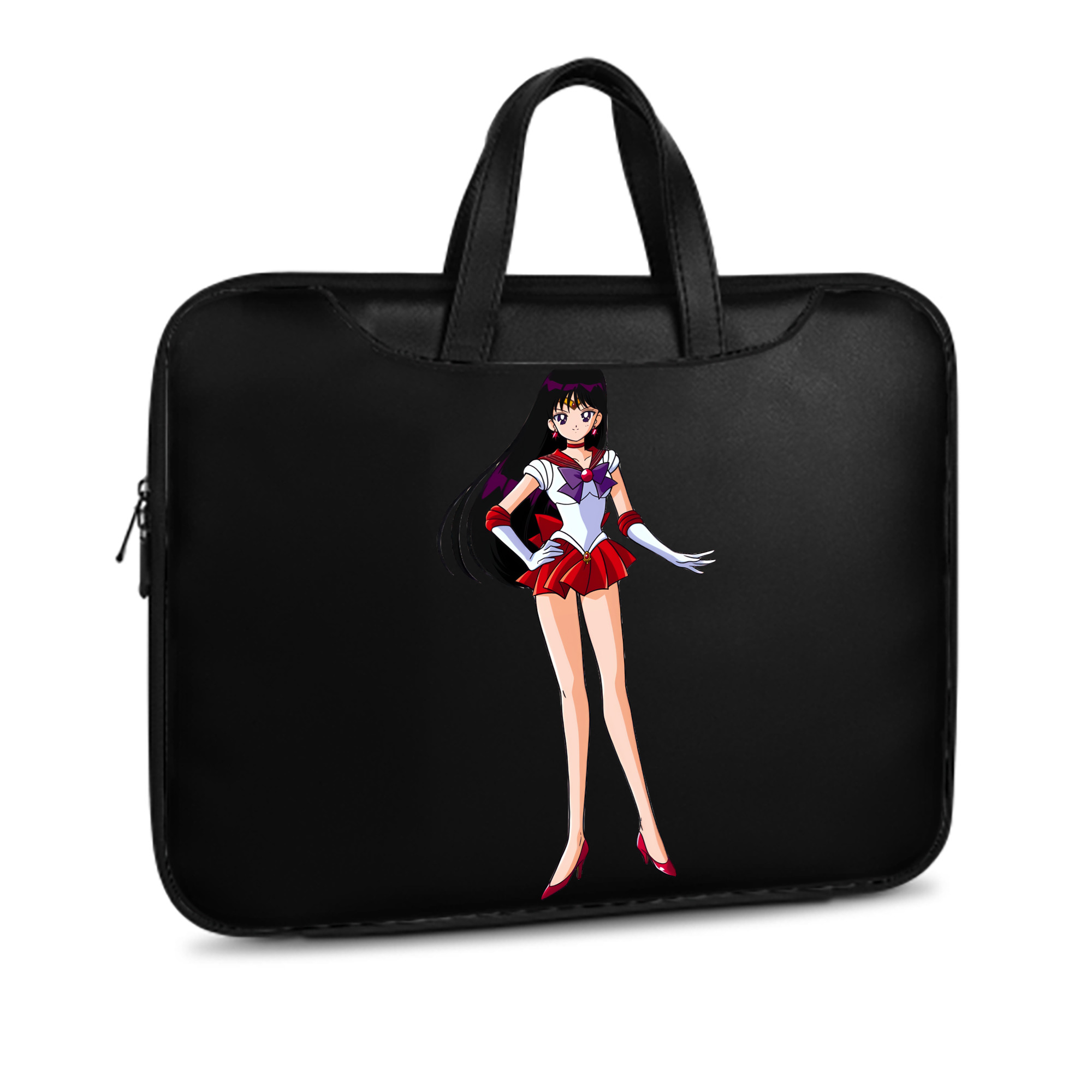 （画像用） 美少女戦士セーラームーン 火野レイ ひの レイ Sailor Moon Hino Rei （セーラーマーズ,Sailor Mars） レザーラップトップバッグ　ノートパソコンケース