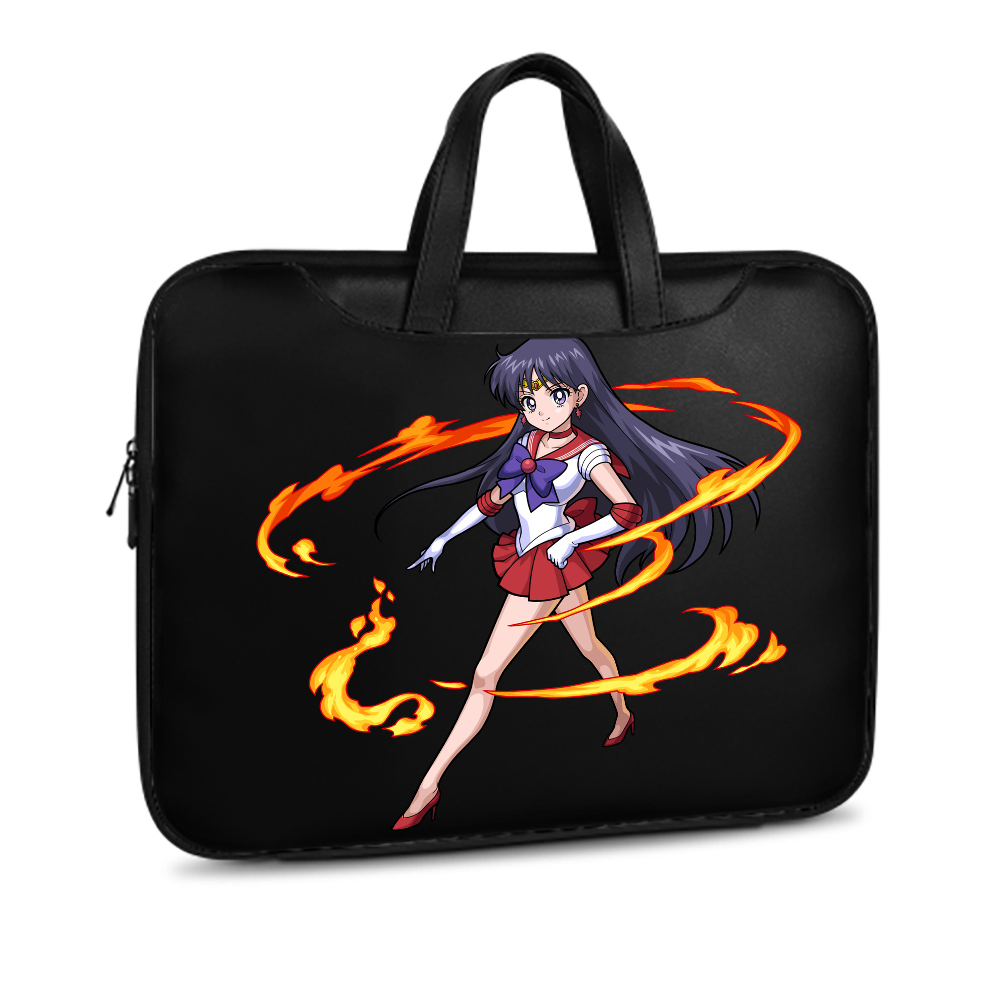 （画像用） 美少女戦士セーラームーン 火野レイ ひの レイ Sailor Moon Hino Rei （セーラーマーズ,Sailor Mars） レザーラップトップバッグ　ノートパソコンケース