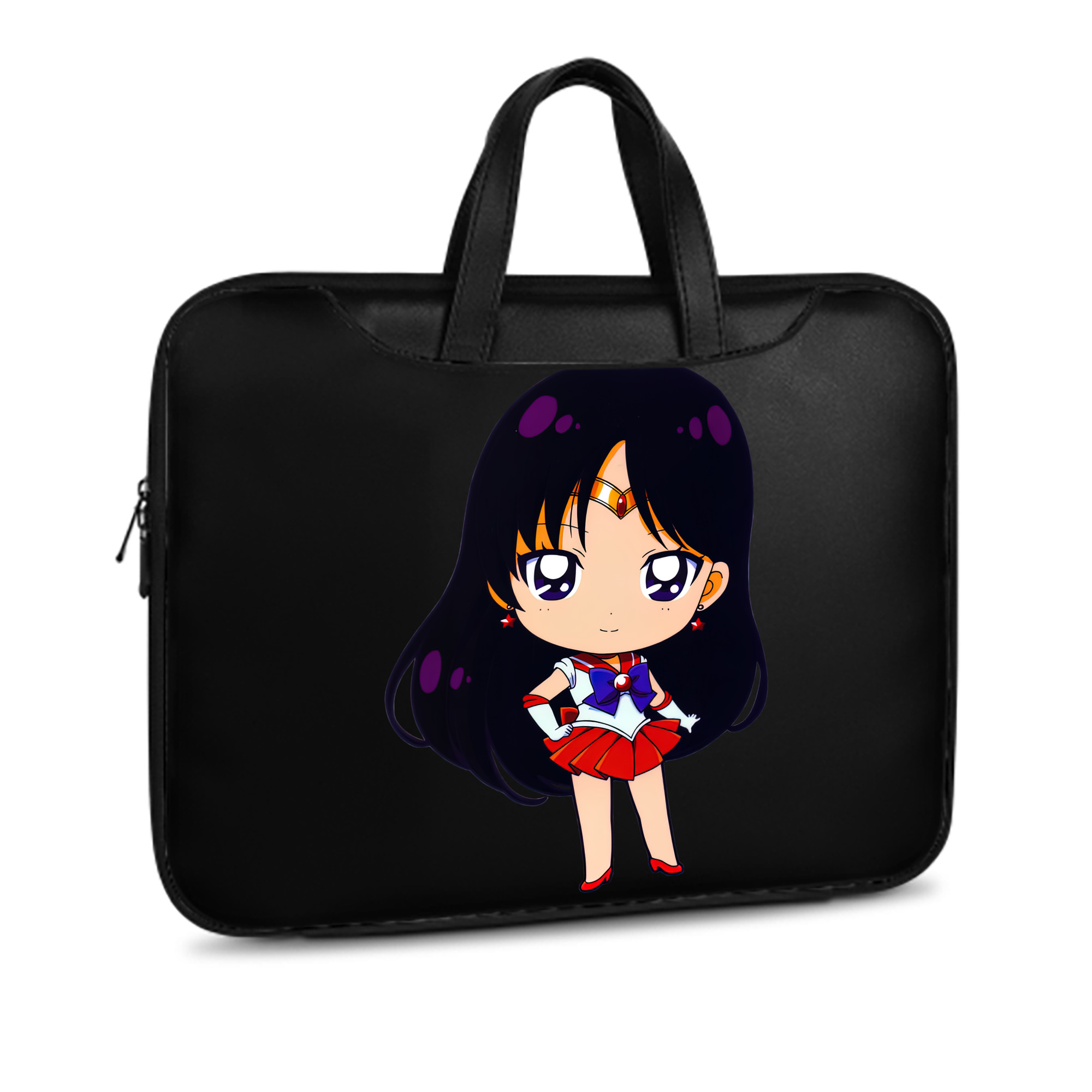 （画像用） 美少女戦士セーラームーン 火野レイ ひの レイ Sailor Moon Hino Rei （セーラーマーズ,Sailor Mars） レザーラップトップバッグ　ノートパソコンケース