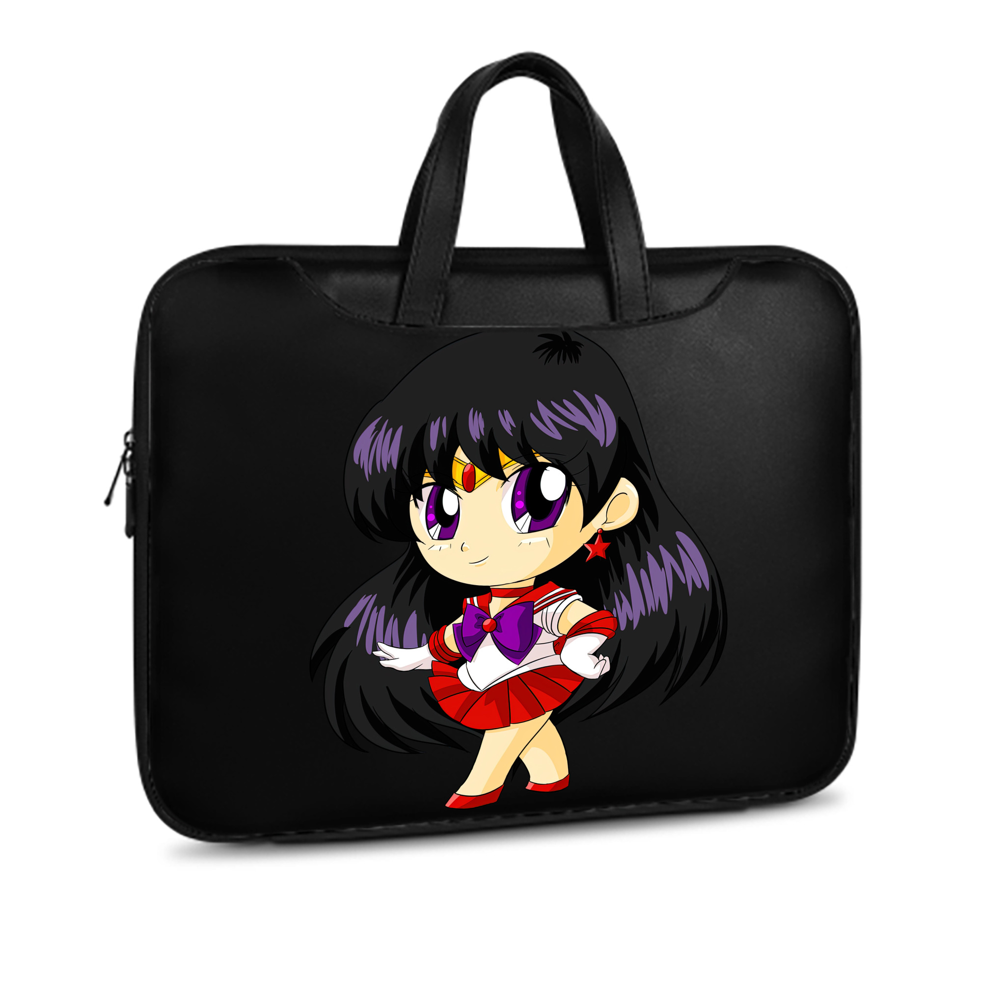 （画像用） 美少女戦士セーラームーン 火野レイ ひの レイ Sailor Moon Hino Rei （セーラーマーズ,Sailor Mars） レザーラップトップバッグ　ノートパソコンケース
