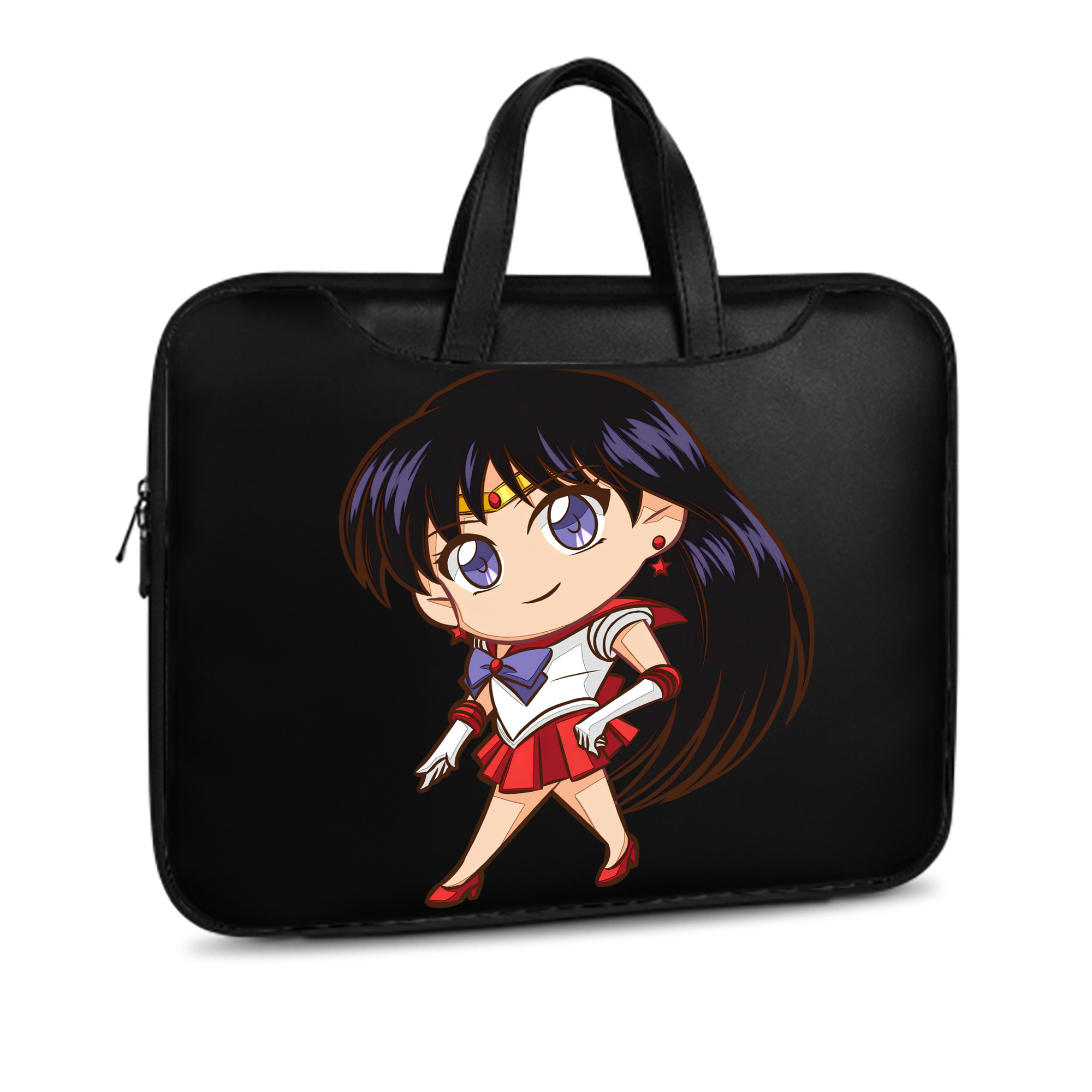 （画像用） 美少女戦士セーラームーン 火野レイ ひの レイ Sailor Moon Hino Rei （セーラーマーズ,Sailor Mars） レザーラップトップバッグ　ノートパソコンケース