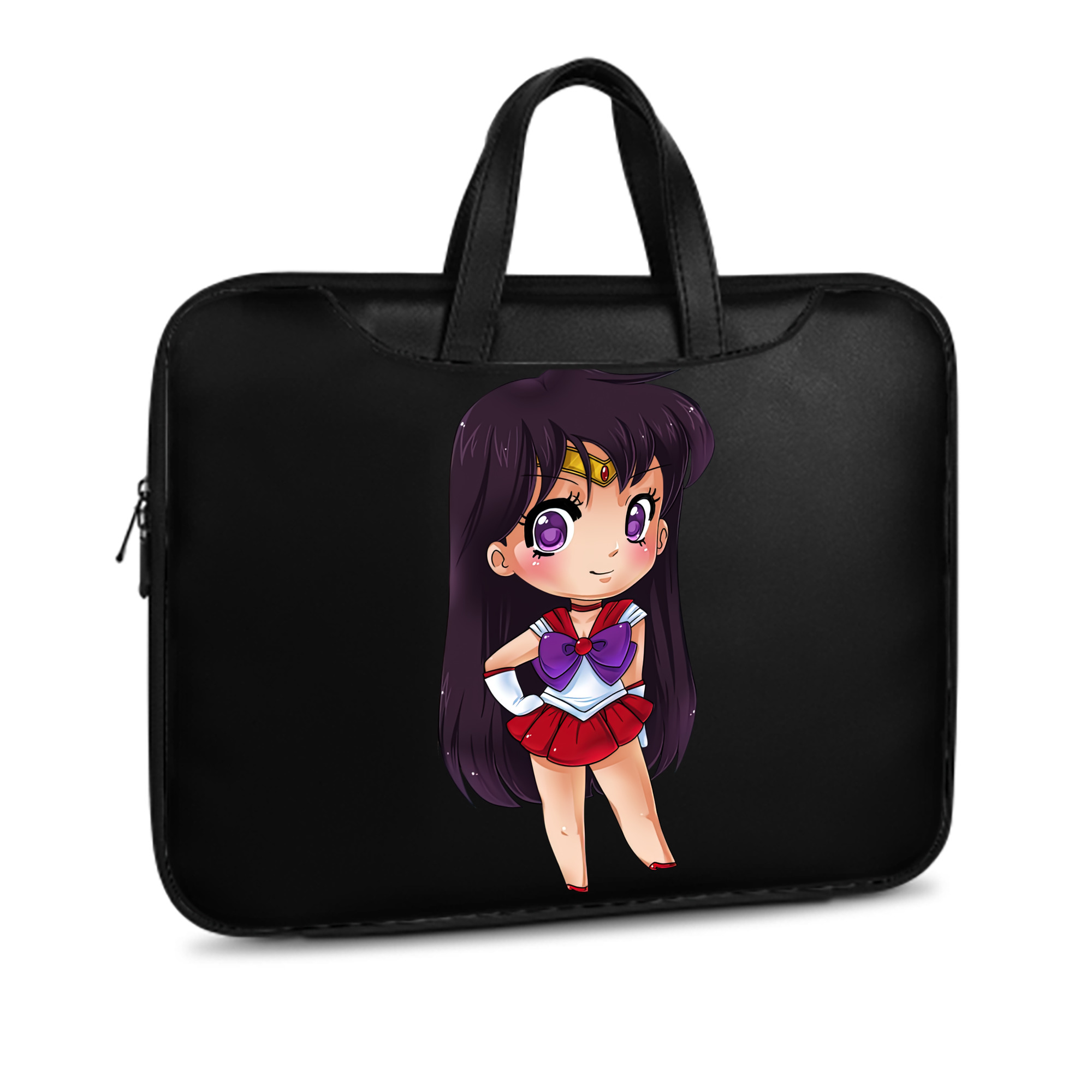 （画像用） 美少女戦士セーラームーン 火野レイ ひの レイ Sailor Moon Hino Rei （セーラーマーズ,Sailor Mars） レザーラップトップバッグ　ノートパソコンケース