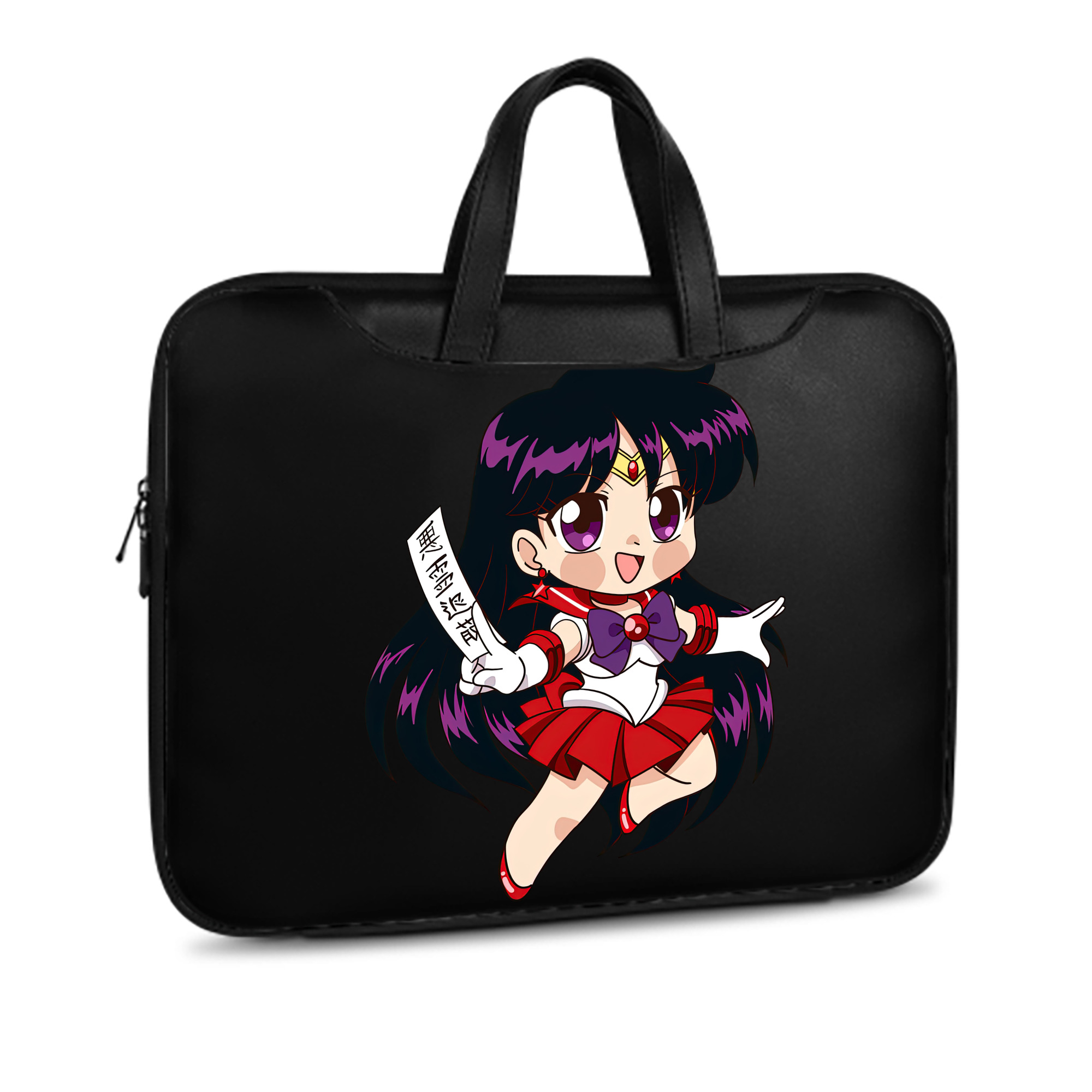 （画像用） 美少女戦士セーラームーン 火野レイ ひの レイ Sailor Moon Hino Rei （セーラーマーズ,Sailor Mars） レザーラップトップバッグ　ノートパソコンケース