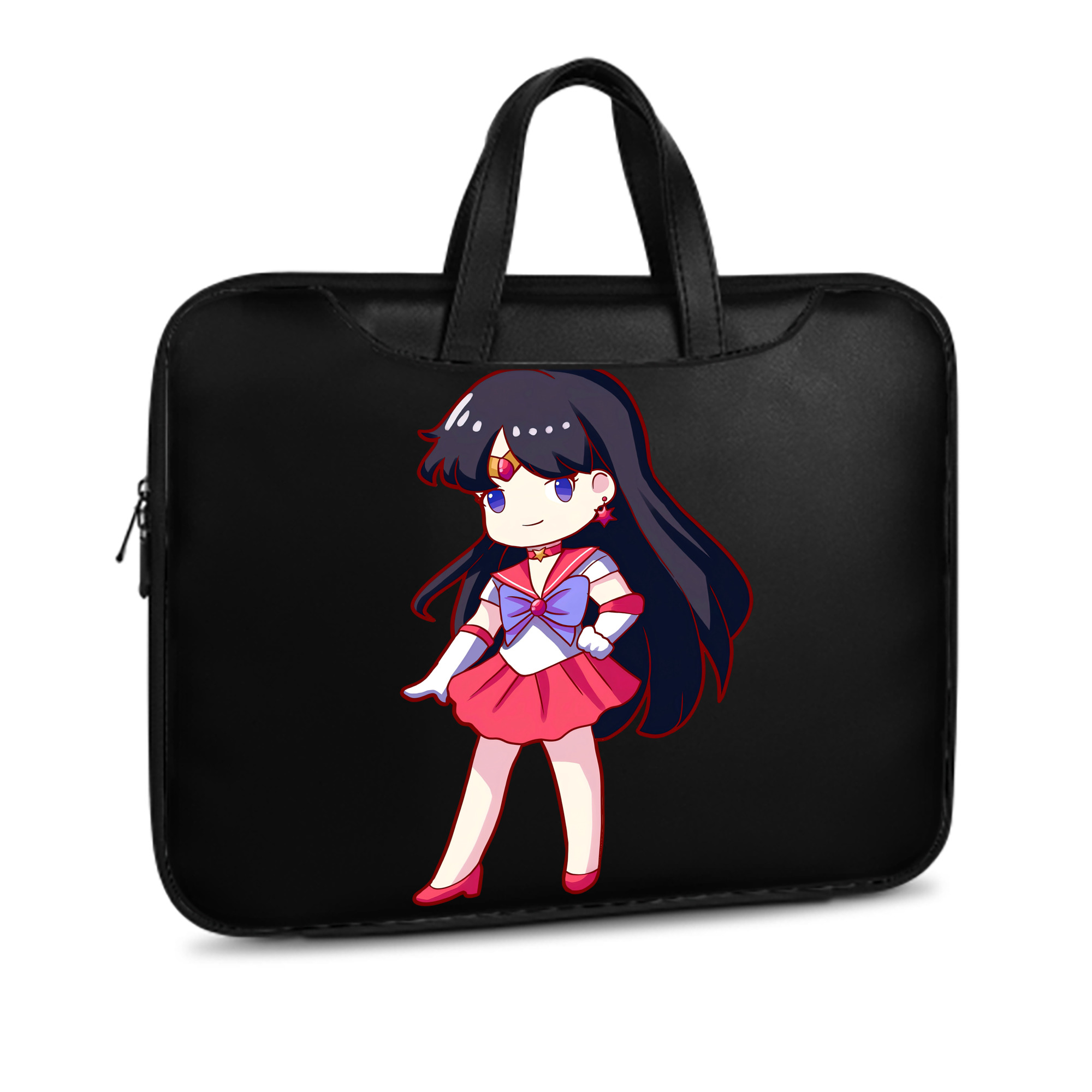 （画像用） 美少女戦士セーラームーン 火野レイ ひの レイ Sailor Moon Hino Rei （セーラーマーズ,Sailor Mars） レザーラップトップバッグ　ノートパソコンケース