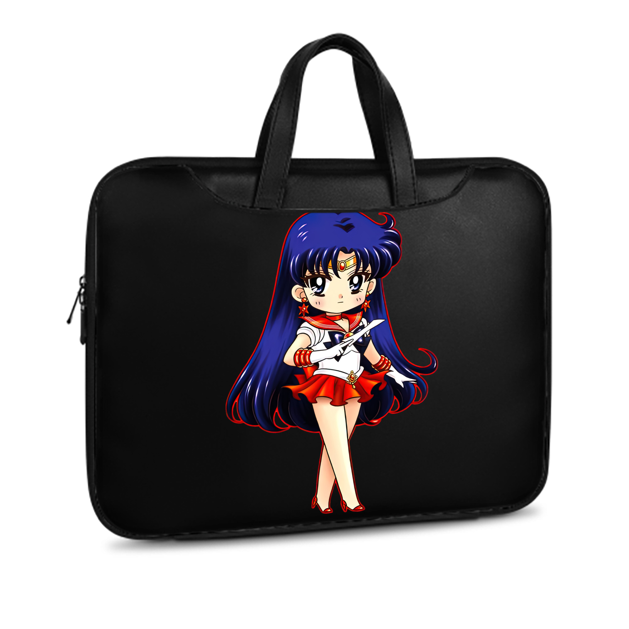 （画像用） 美少女戦士セーラームーン 火野レイ ひの レイ Sailor Moon Hino Rei （セーラーマーズ,Sailor Mars） レザーラップトップバッグ　ノートパソコンケース