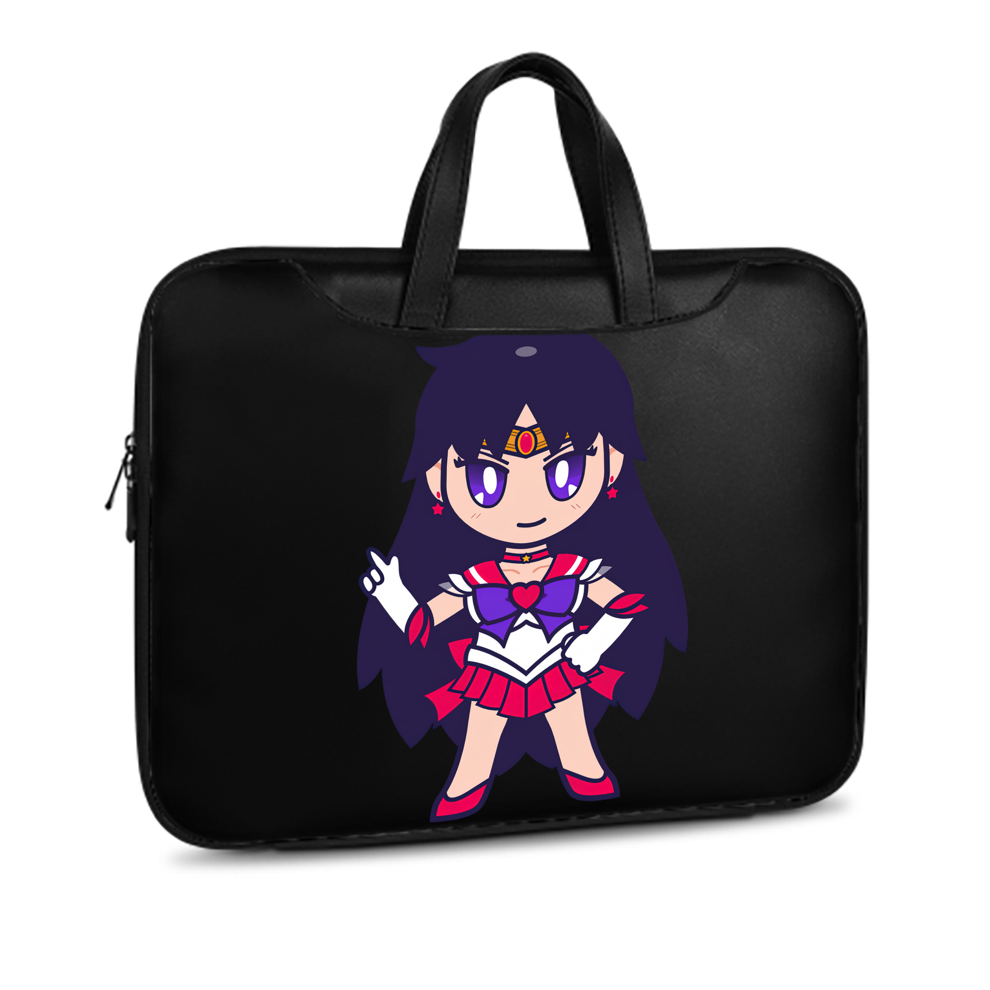 （画像用） 美少女戦士セーラームーン 火野レイ ひの レイ Sailor Moon Hino Rei （セーラーマーズ,Sailor Mars） レザーラップトップバッグ　ノートパソコンケース