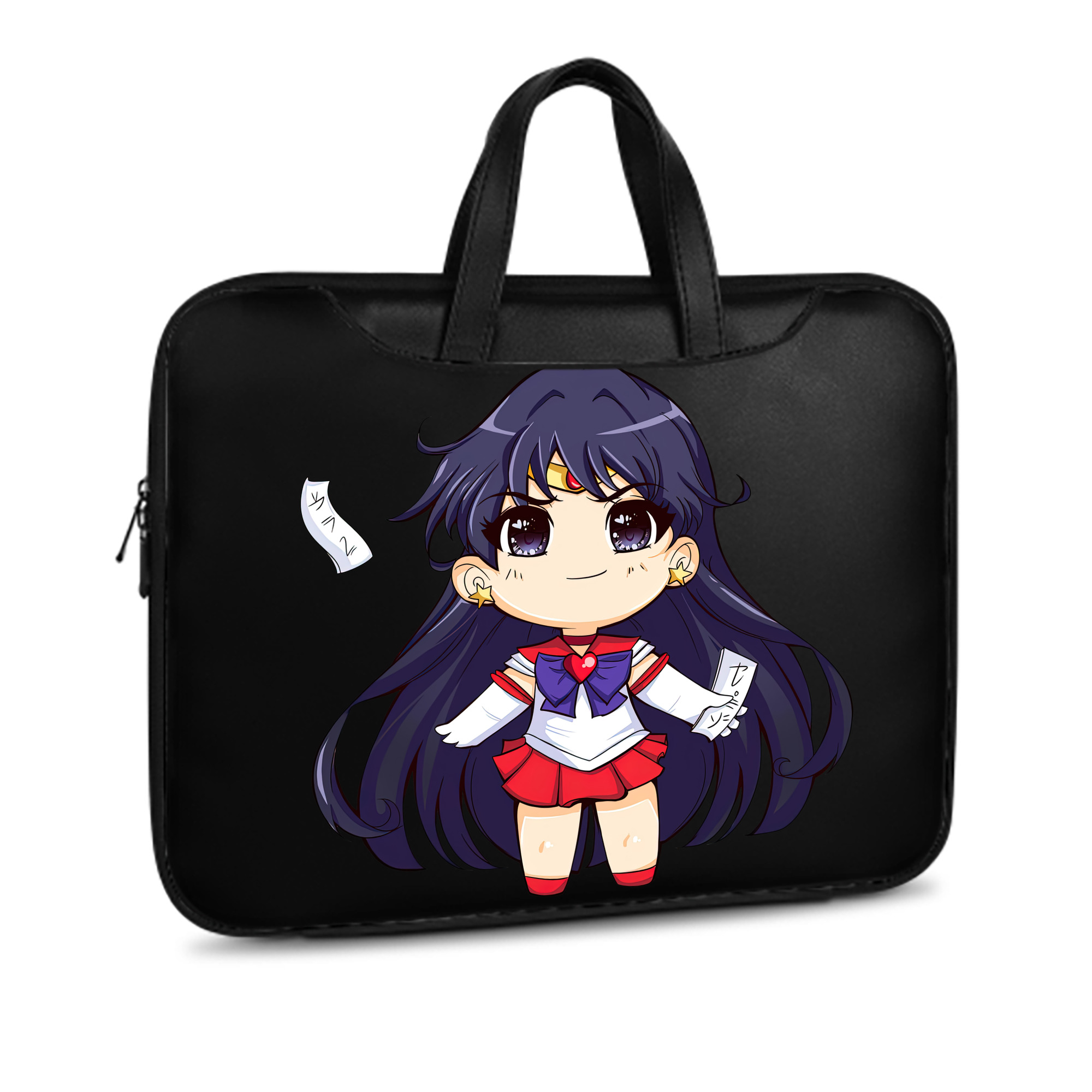 （画像用） 美少女戦士セーラームーン 火野レイ ひの レイ Sailor Moon Hino Rei （セーラーマーズ,Sailor Mars） レザーラップトップバッグ　ノートパソコンケース