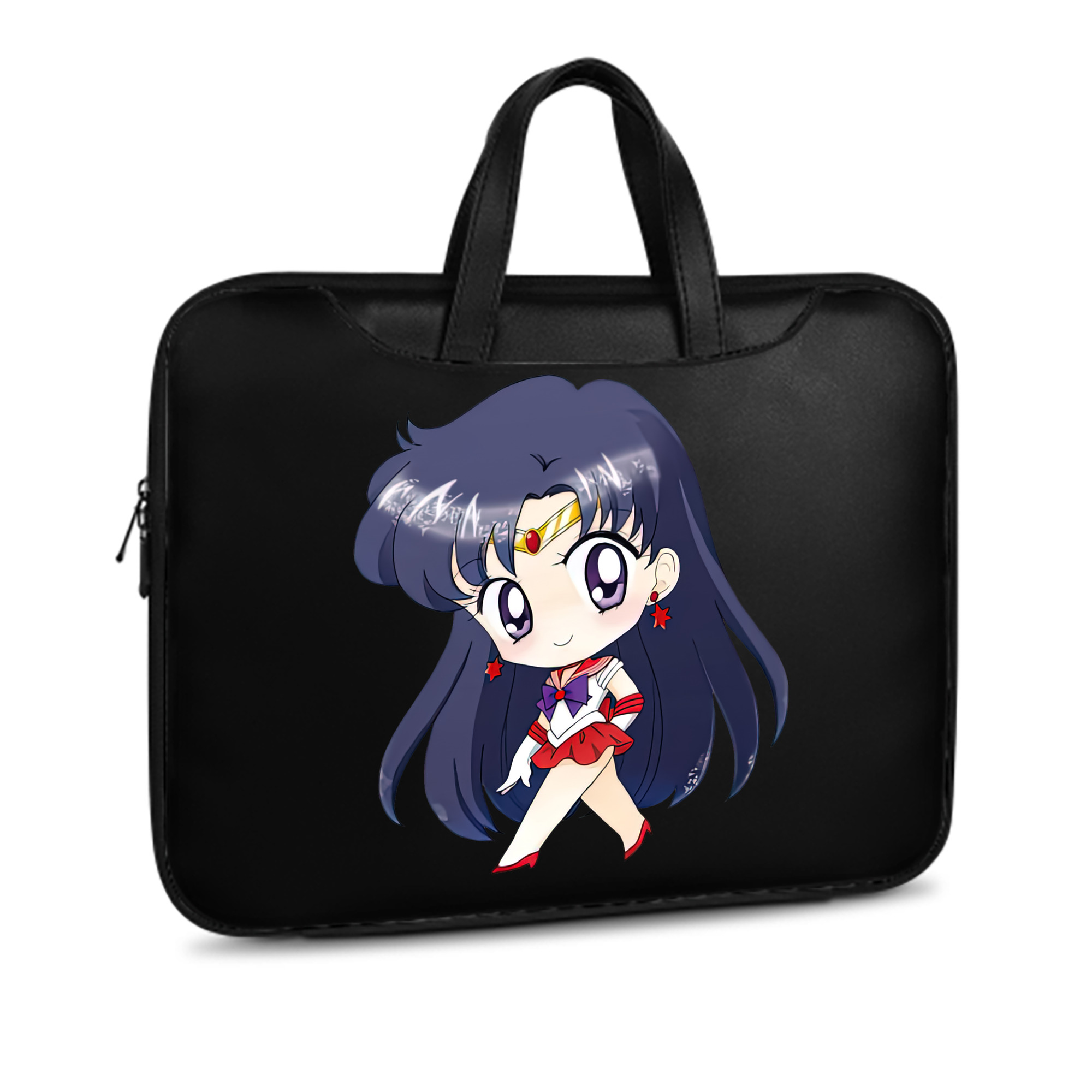 （画像用） 美少女戦士セーラームーン 火野レイ ひの レイ Sailor Moon Hino Rei （セーラーマーズ,Sailor Mars） レザーラップトップバッグ　ノートパソコンケース