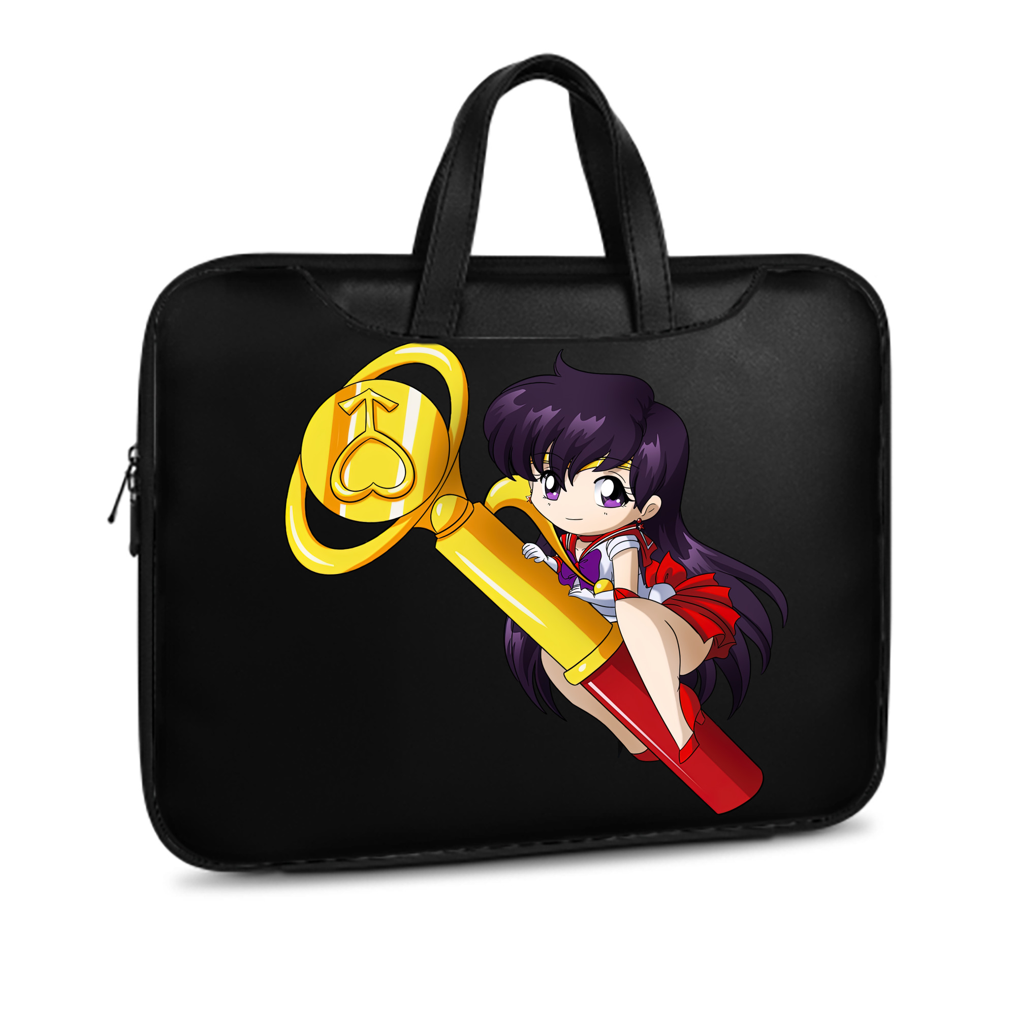 （画像用） 美少女戦士セーラームーン 火野レイ ひの レイ Sailor Moon Hino Rei （セーラーマーズ,Sailor Mars） レザーラップトップバッグ　ノートパソコンケース