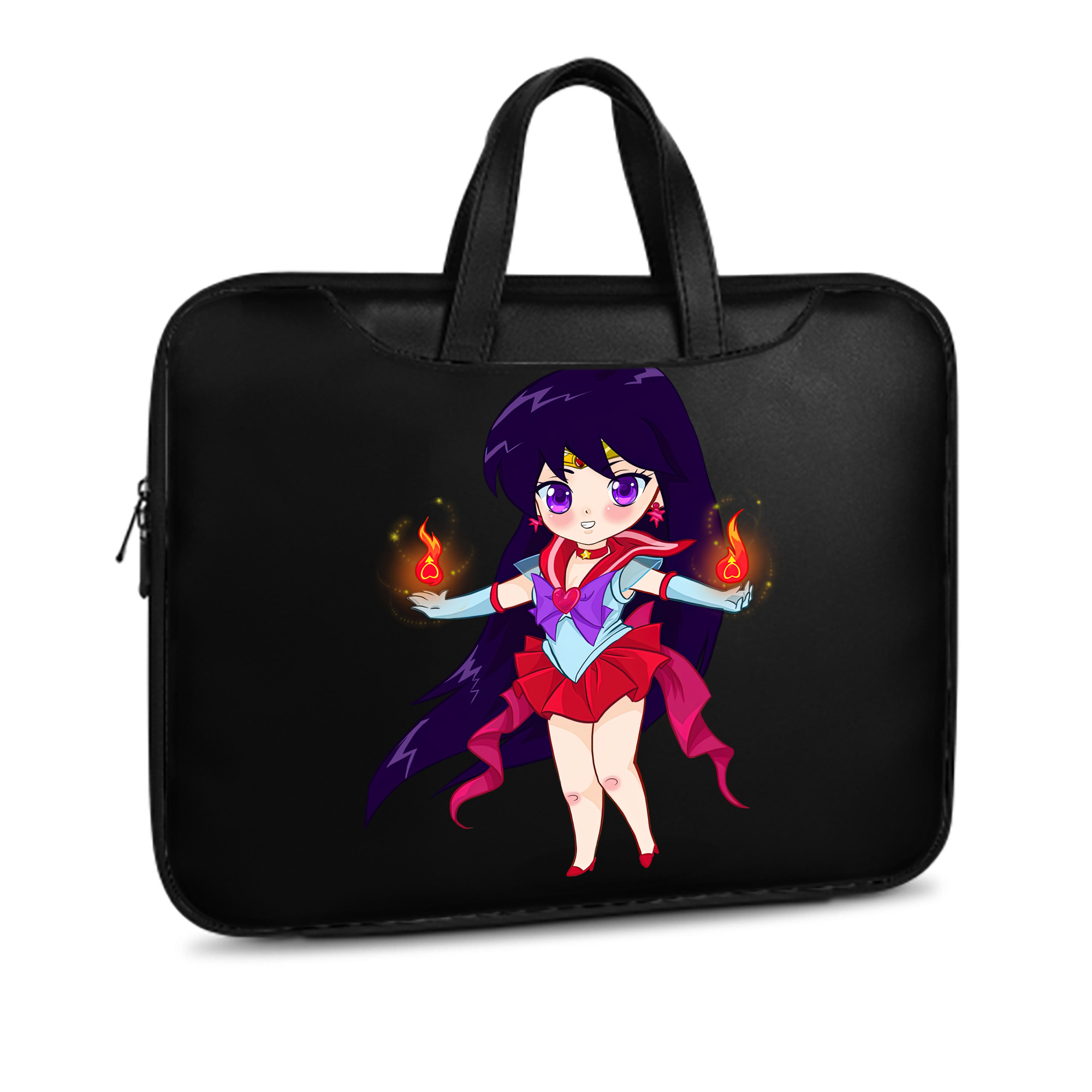 （画像用） 美少女戦士セーラームーン 火野レイ ひの レイ Sailor Moon Hino Rei （セーラーマーズ,Sailor Mars） レザーラップトップバッグ　ノートパソコンケース