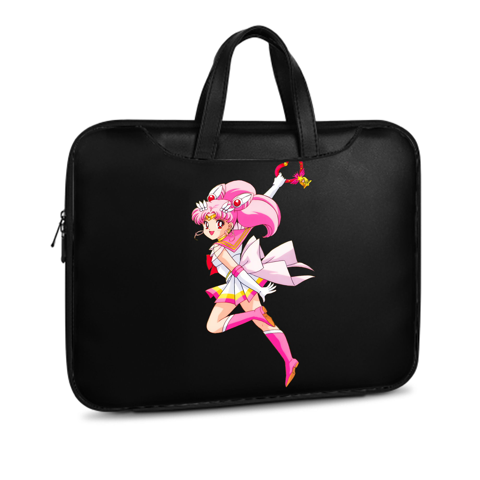 （画像用） 美少女戦士セーラームーン ちびうさ Sailor Moon Chibiusa Tsukino Usagi Small Lady Serenity レザーラップトップバッグ　ノートパソコンケース