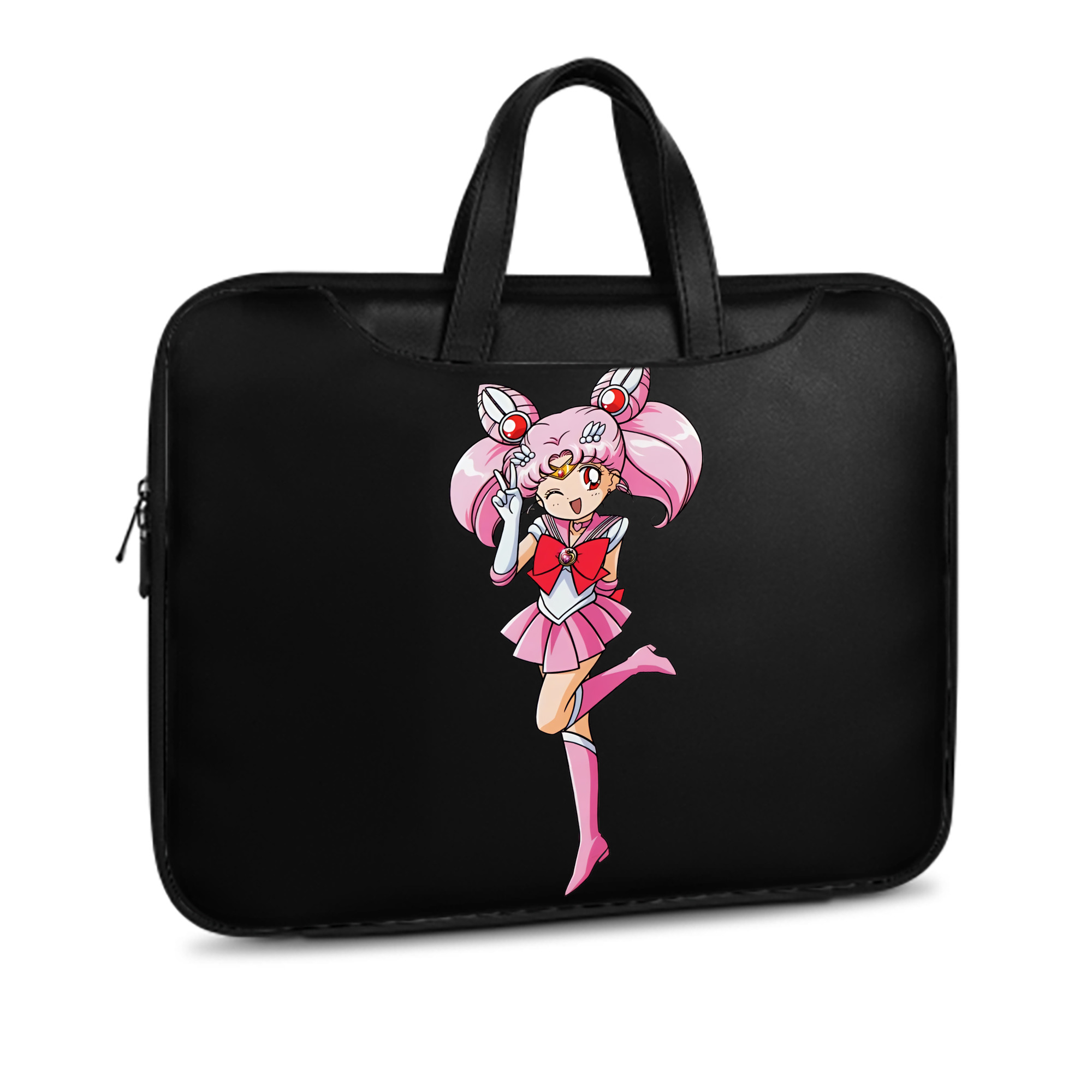 （画像用） 美少女戦士セーラームーン ちびうさ Sailor Moon Chibiusa Tsukino Usagi Small Lady Serenity レザーラップトップバッグ　ノートパソコンケース