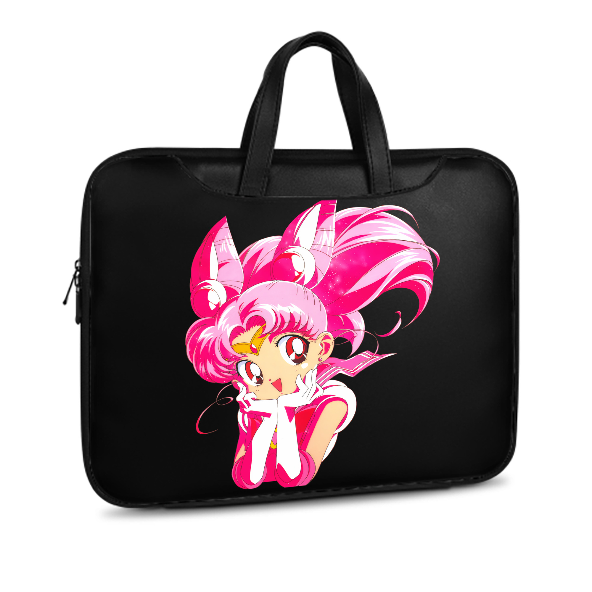 （画像用） 美少女戦士セーラームーン ちびうさ Sailor Moon Chibiusa Tsukino Usagi Small Lady Serenity レザーラップトップバッグ　ノートパソコンケース