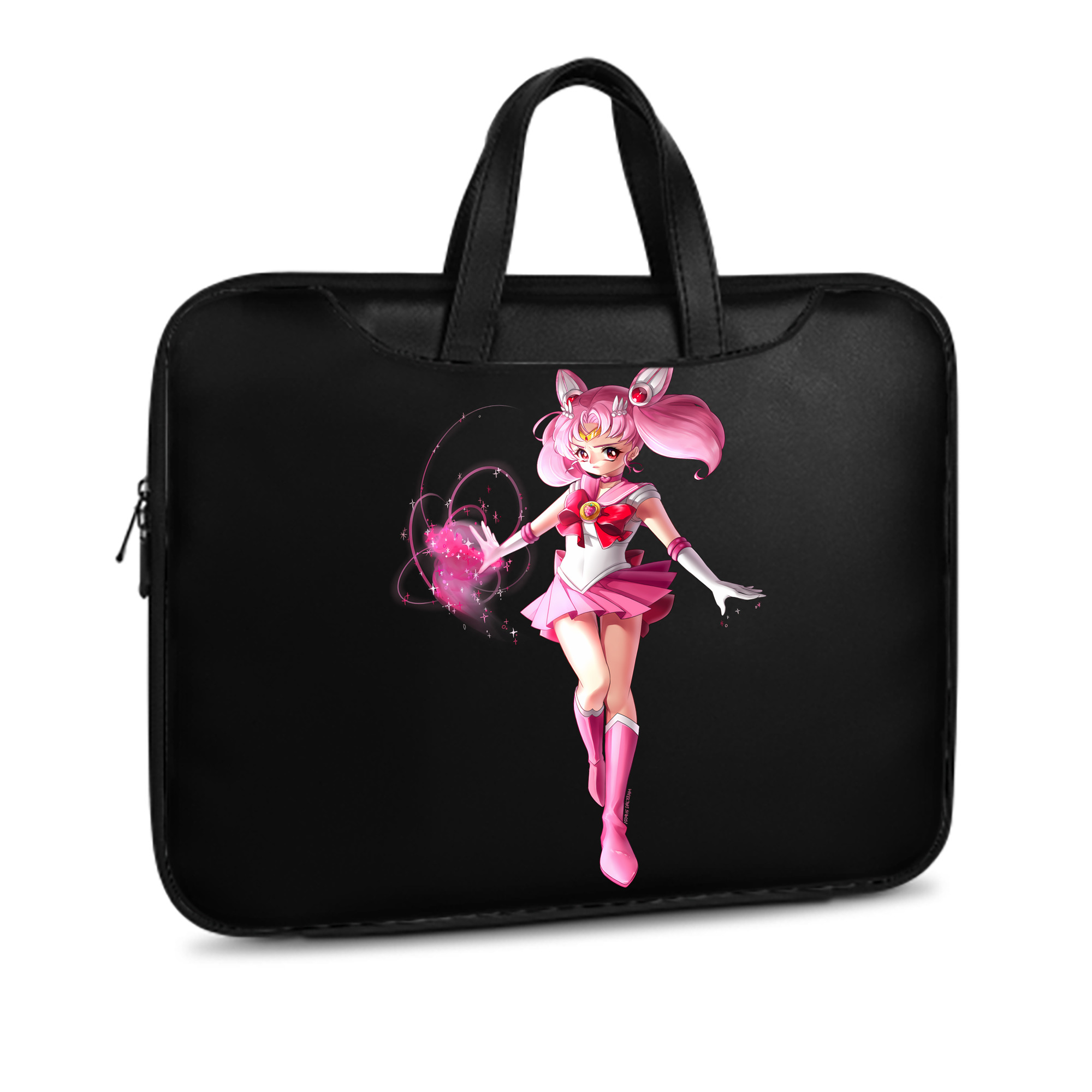 （画像用） 美少女戦士セーラームーン ちびうさ Sailor Moon Chibiusa Tsukino Usagi Small Lady Serenity レザーラップトップバッグ　ノートパソコンケース