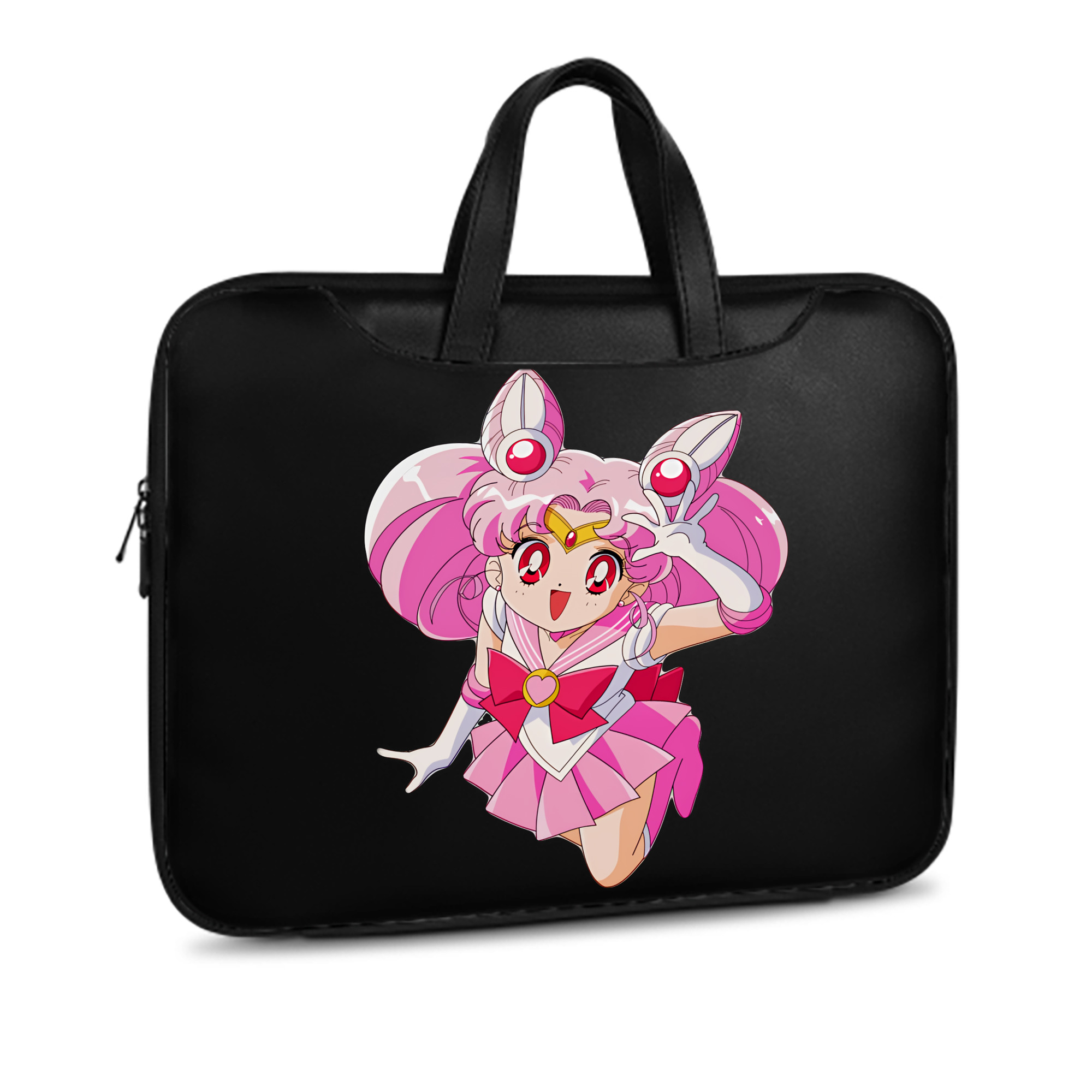 （画像用） 美少女戦士セーラームーン ちびうさ Sailor Moon Chibiusa Tsukino Usagi Small Lady Serenity レザーラップトップバッグ　ノートパソコンケース