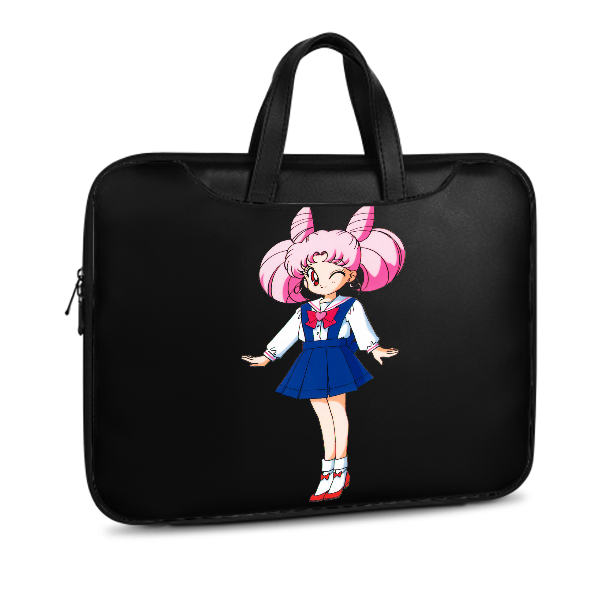 （画像用） 美少女戦士セーラームーン ちびうさ Sailor Moon Chibiusa Tsukino Usagi Small Lady Serenity レザーラップトップバッグ　ノートパソコンケース