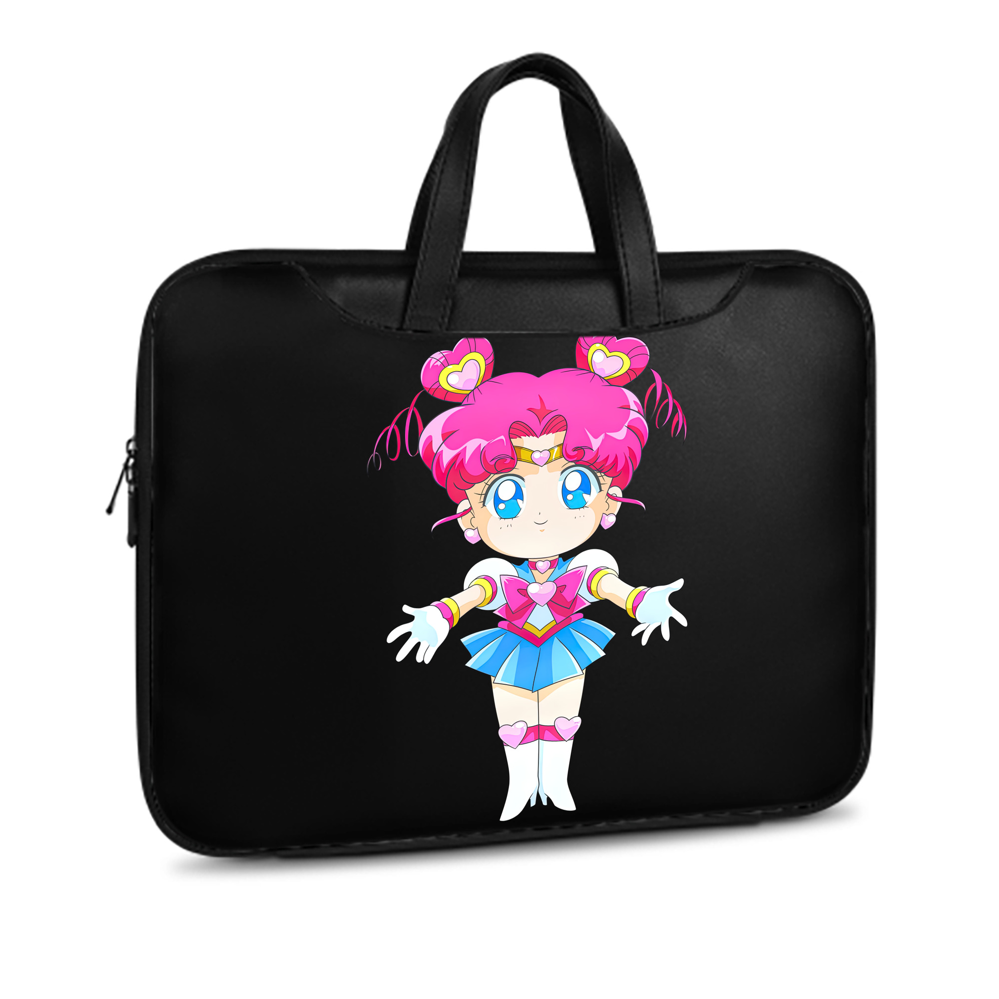 （画像用） 美少女戦士セーラームーン ちびうさ Sailor Moon Chibiusa Tsukino Usagi Small Lady Serenity レザーラップトップバッグ　ノートパソコンケース