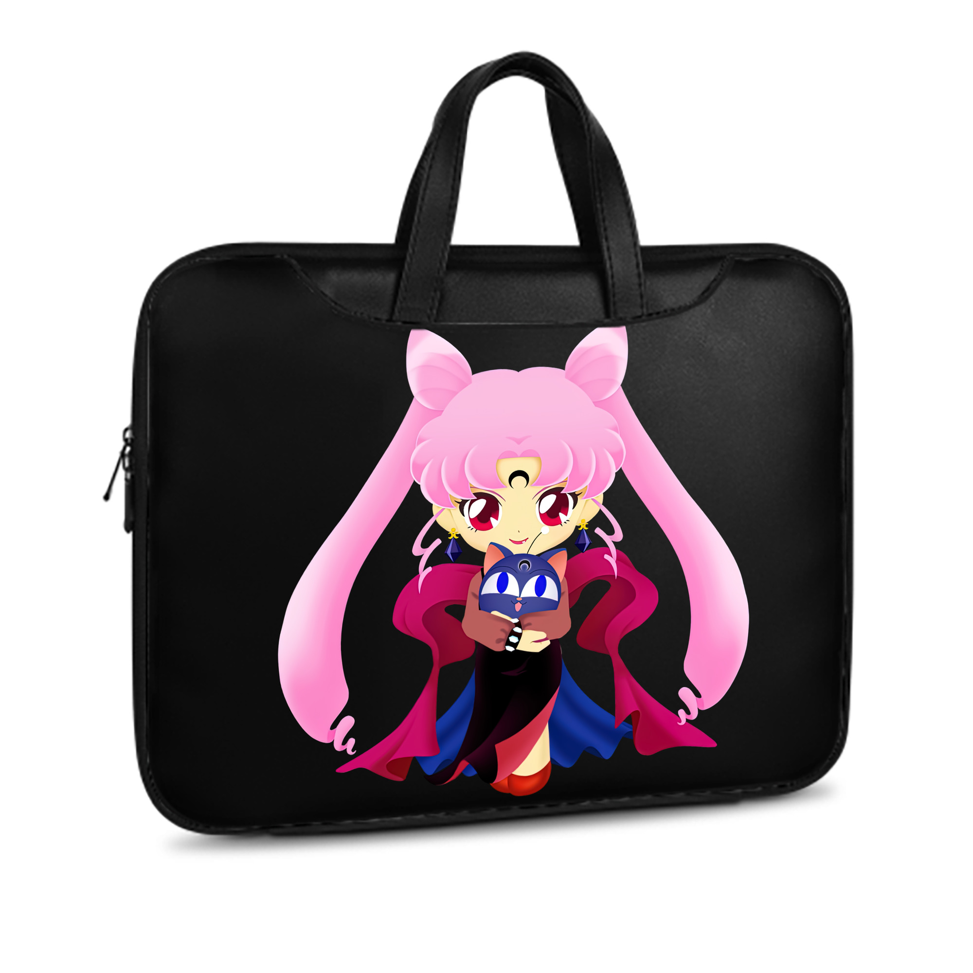 （画像用） 美少女戦士セーラームーン ちびうさ Sailor Moon Chibiusa Tsukino Usagi Small Lady Serenity レザーラップトップバッグ　ノートパソコンケース