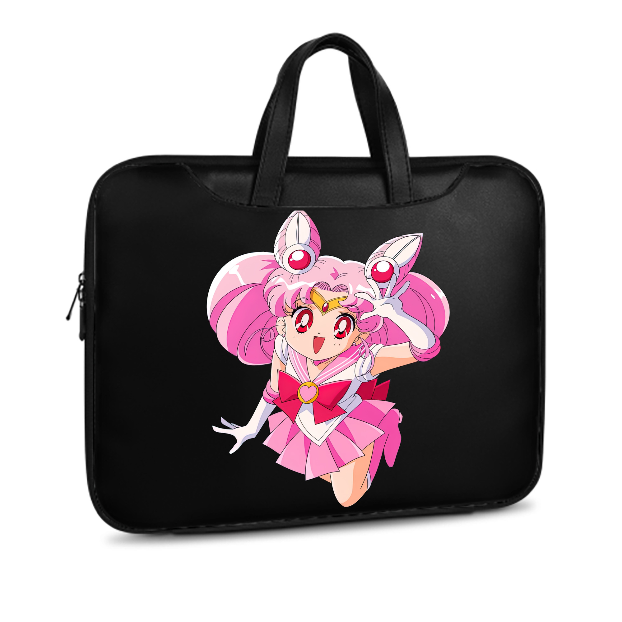 （画像用） 美少女戦士セーラームーン ちびうさ Sailor Moon Chibiusa Tsukino Usagi Small Lady Serenity レザーラップトップバッグ　ノートパソコンケース