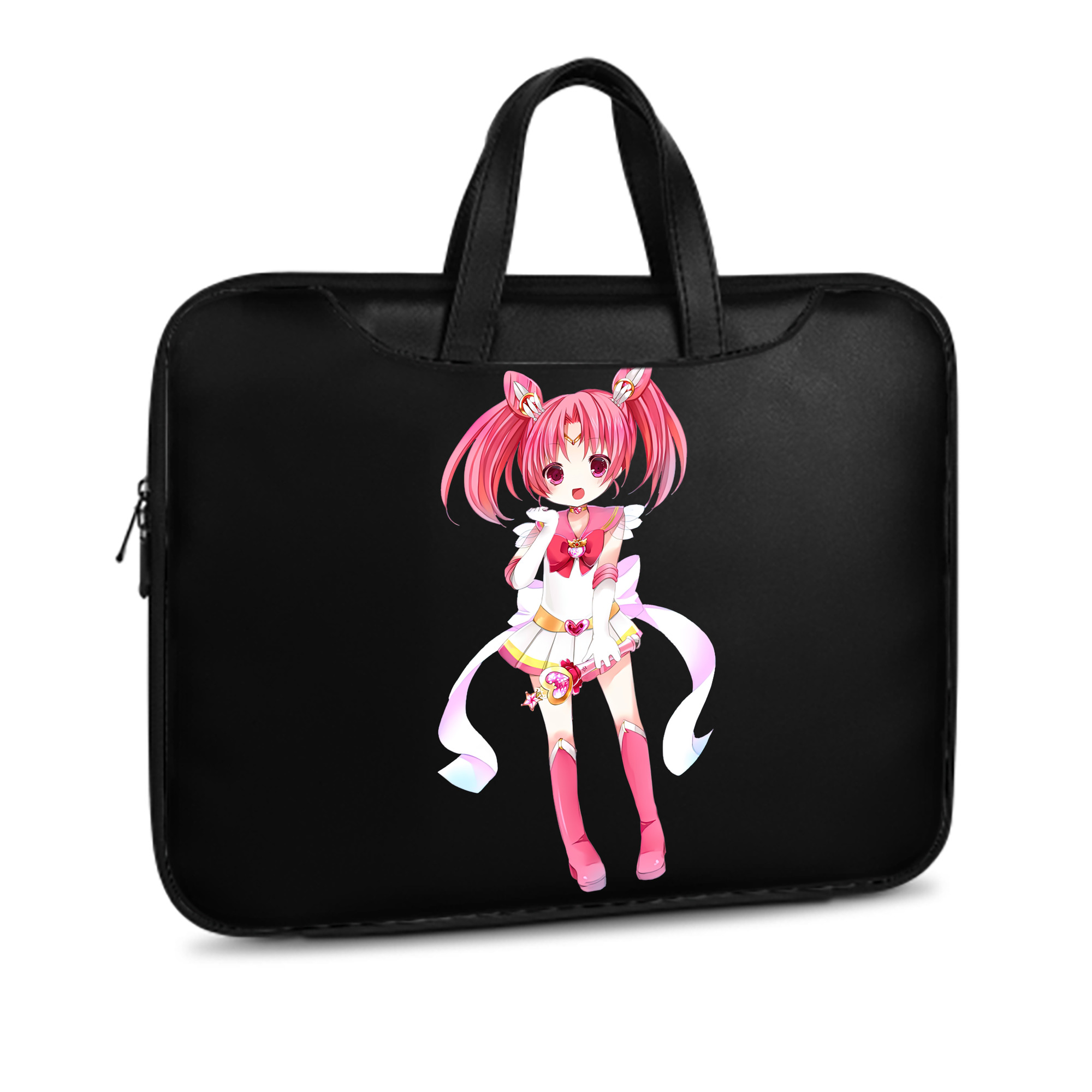 （画像用） 美少女戦士セーラームーン ちびうさ Sailor Moon Chibiusa Tsukino Usagi Small Lady Serenity レザーラップトップバッグ　ノートパソコンケース