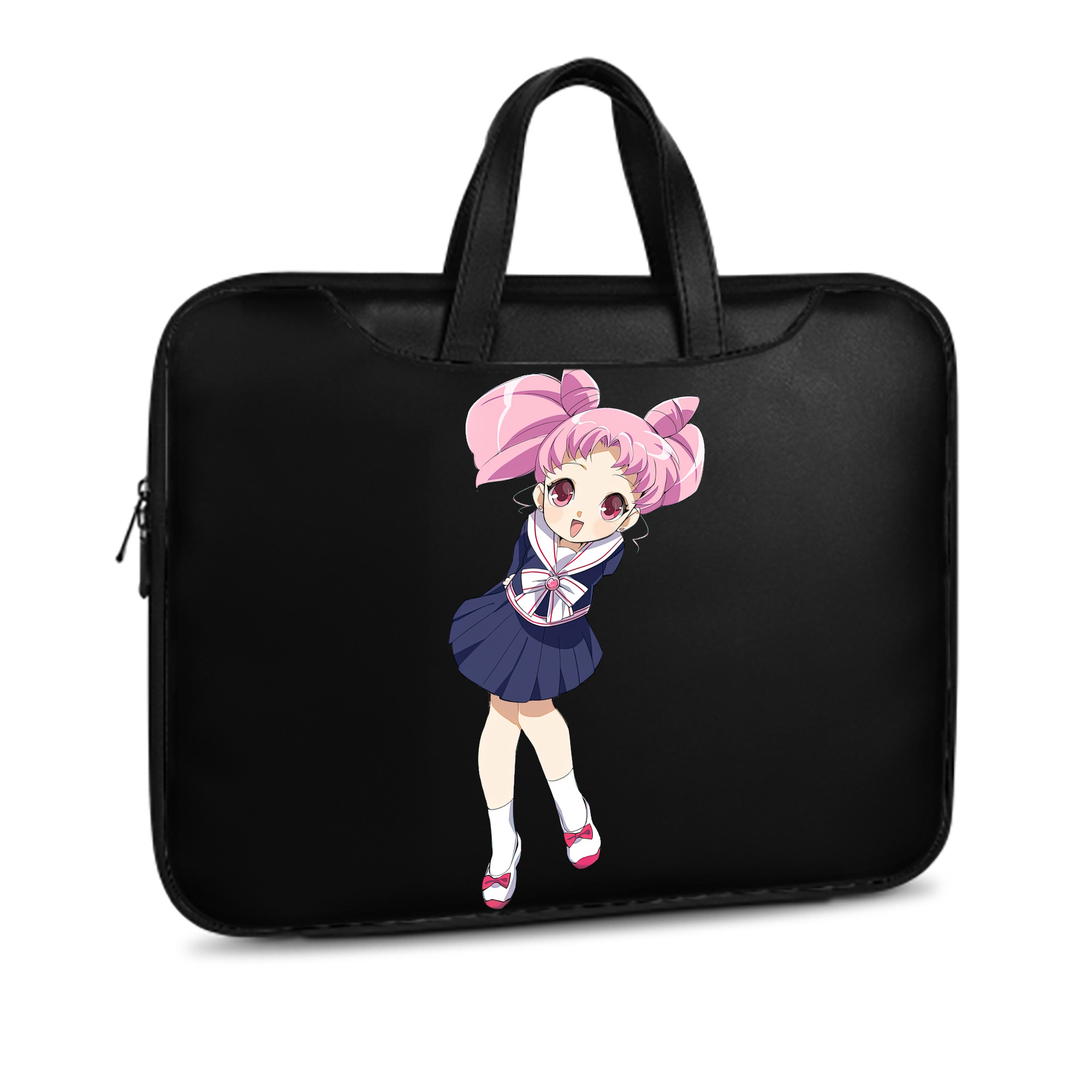 （画像用） 美少女戦士セーラームーン ちびうさ Sailor Moon Chibiusa Tsukino Usagi Small Lady Serenity レザーラップトップバッグ　ノートパソコンケース