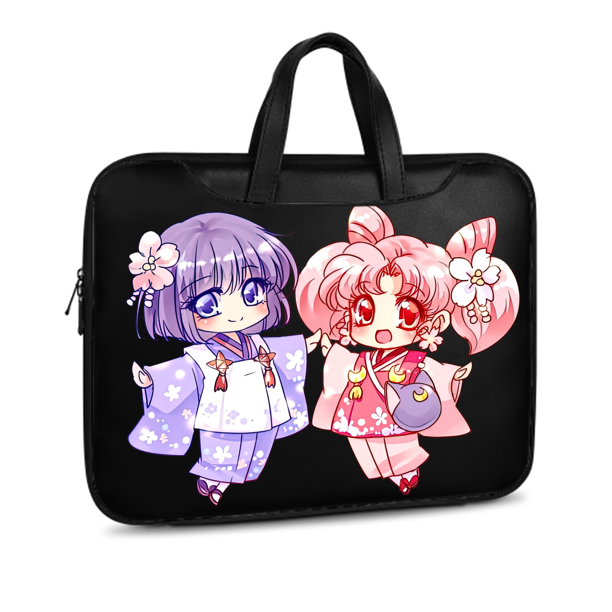 （画像用） 美少女戦士セーラームーン ちびうさ Sailor Moon Chibiusa Tsukino Usagi Small Lady Serenity レザーラップトップバッグ　ノートパソコンケース