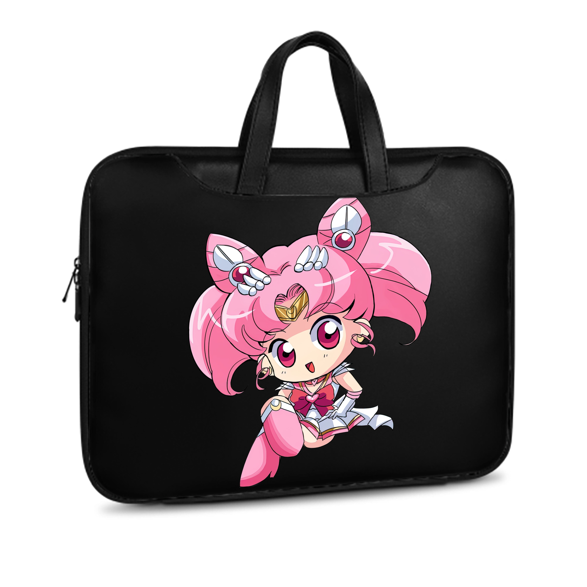 （画像用） 美少女戦士セーラームーン ちびうさ Sailor Moon Chibiusa Tsukino Usagi Small Lady Serenity レザーラップトップバッグ　ノートパソコンケース