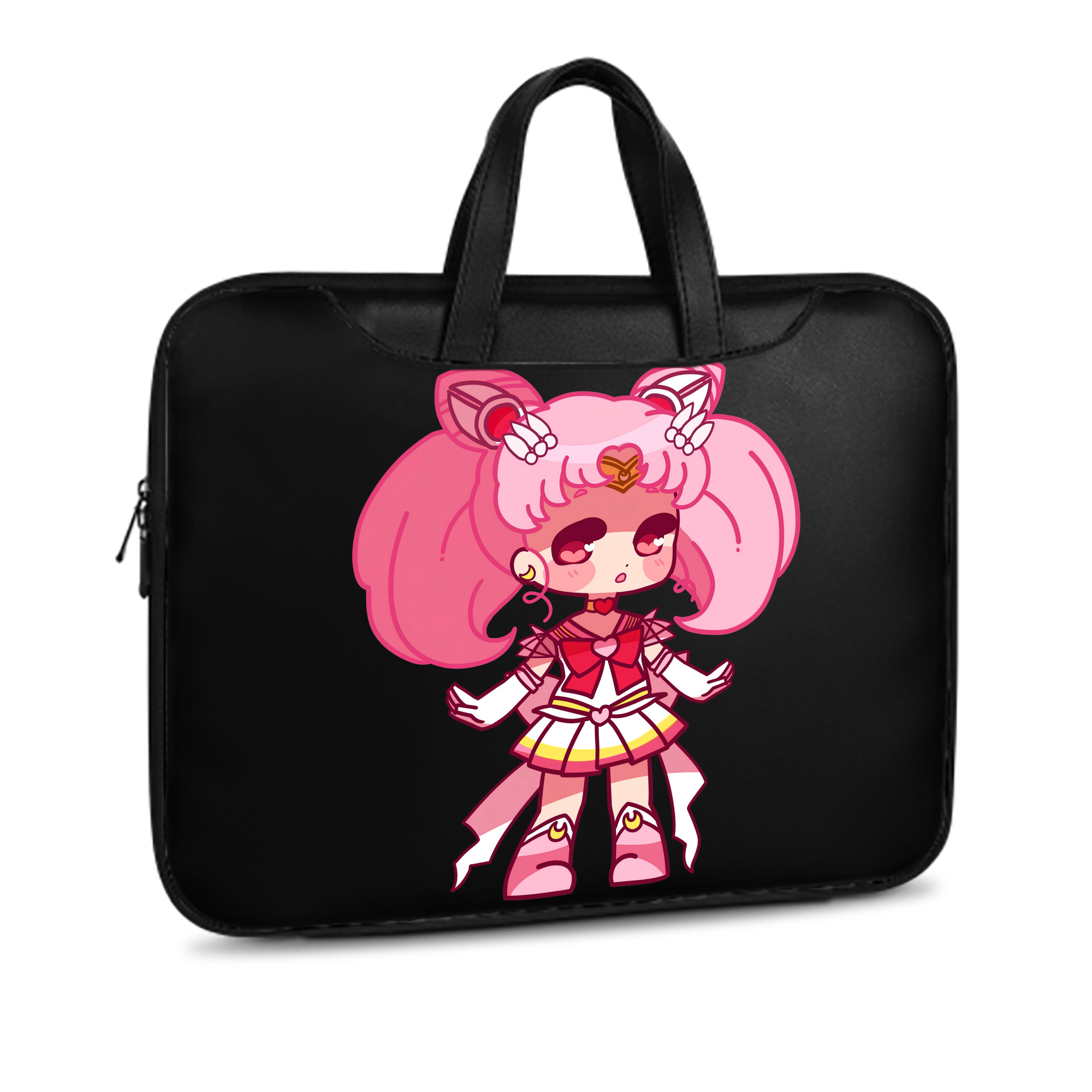 （画像用） 美少女戦士セーラームーン ちびうさ Sailor Moon Chibiusa Tsukino Usagi Small Lady Serenity レザーラップトップバッグ　ノートパソコンケース