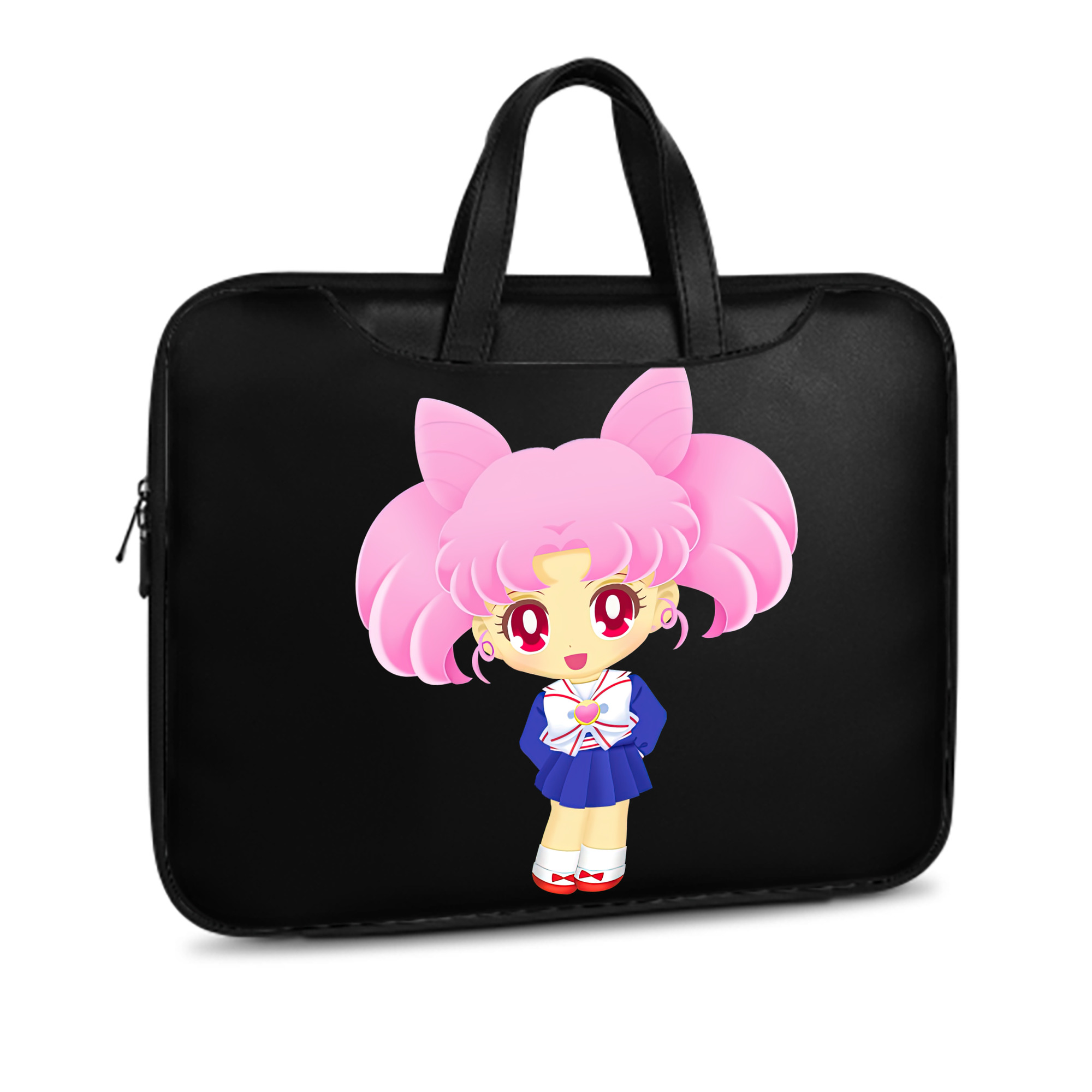 （画像用） 美少女戦士セーラームーン ちびうさ Sailor Moon Chibiusa Tsukino Usagi Small Lady Serenity レザーラップトップバッグ　ノートパソコンケース