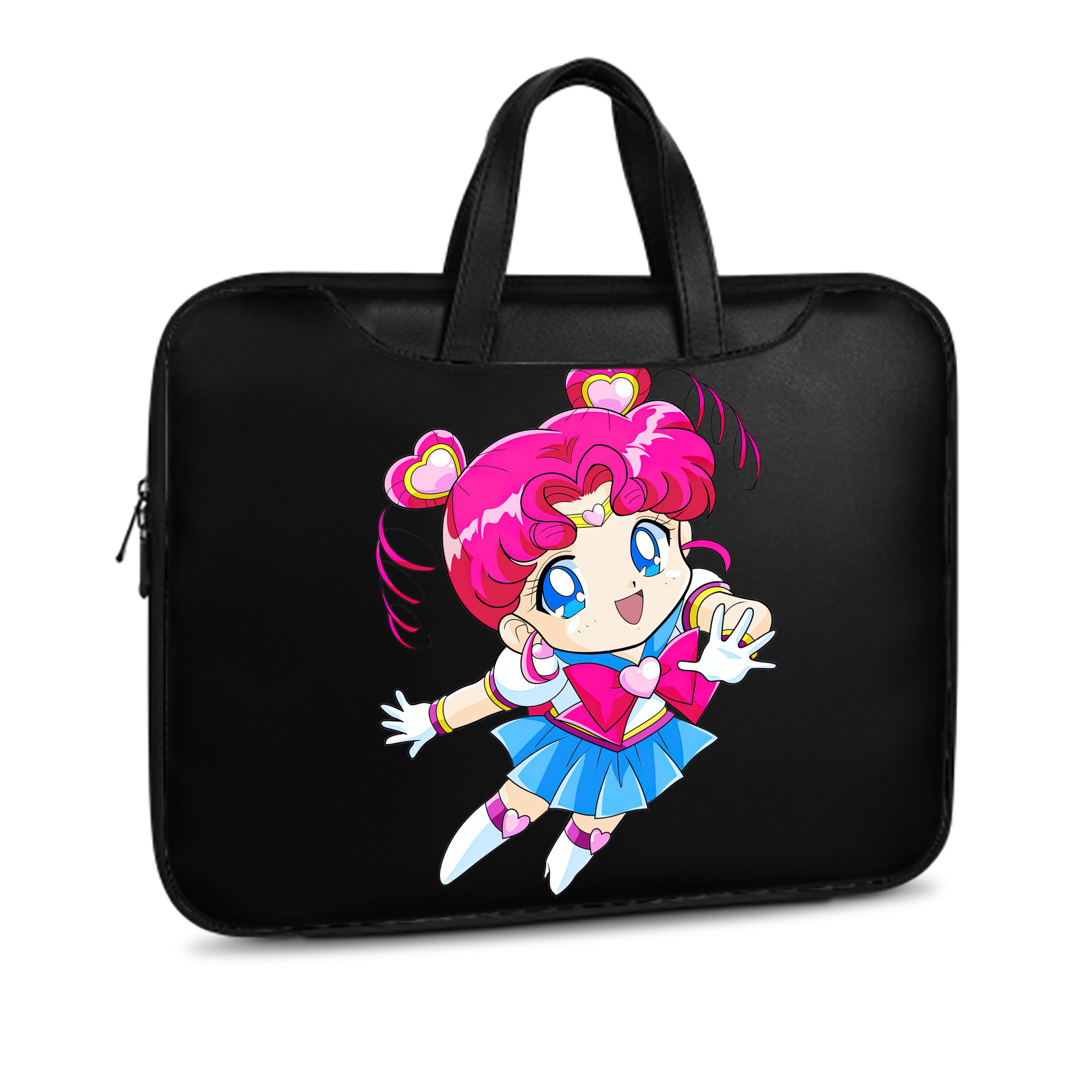 （画像用） 美少女戦士セーラームーン ちびうさ Sailor Moon Chibiusa Tsukino Usagi Small Lady Serenity レザーラップトップバッグ　ノートパソコンケース