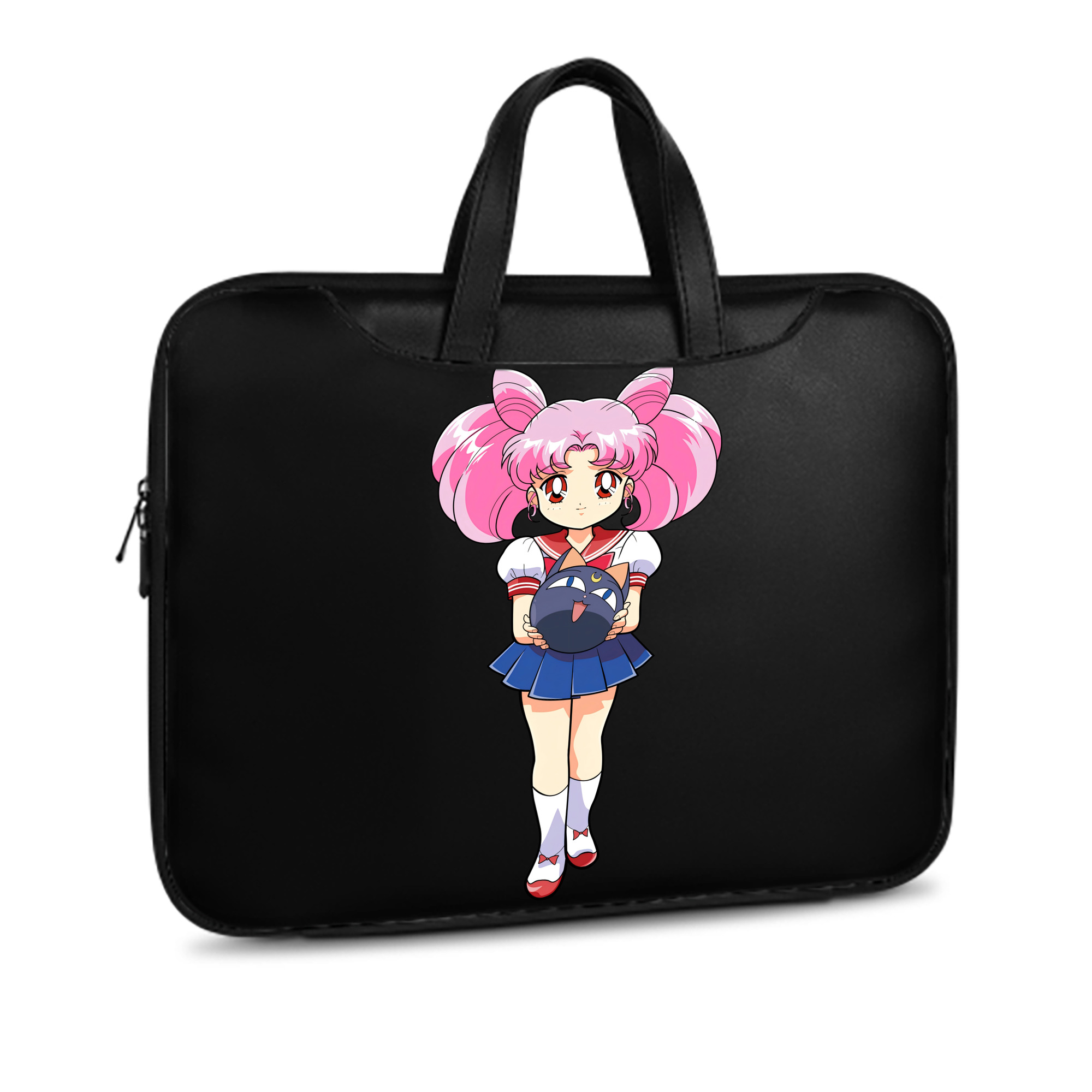（画像用） 美少女戦士セーラームーン ちびうさ Sailor Moon Chibiusa Tsukino Usagi Small Lady Serenity レザーラップトップバッグ　ノートパソコンケース